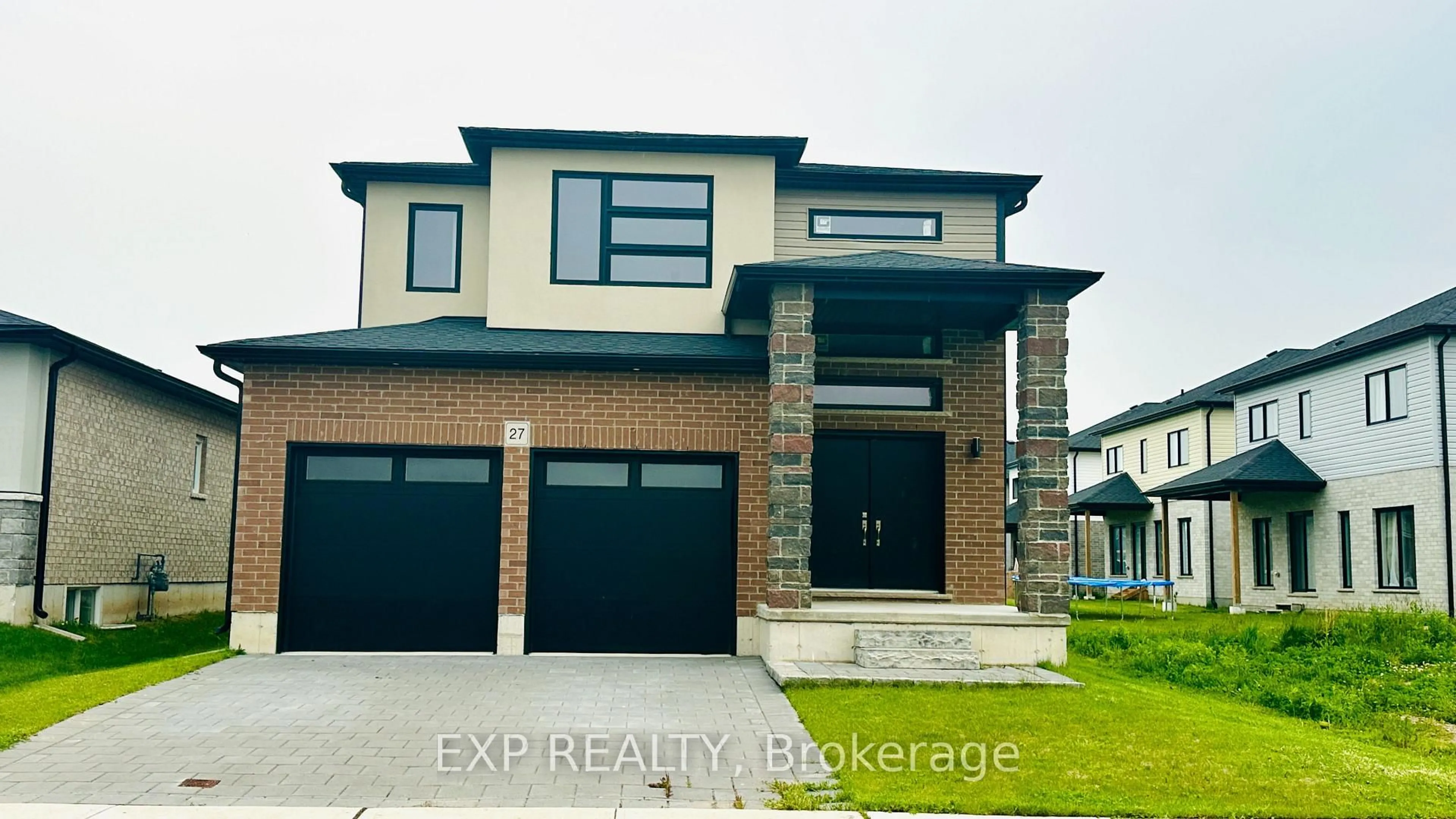 Home with brick exterior material, street for 27 Triebner St, South Huron Ontario N0M 1S7
