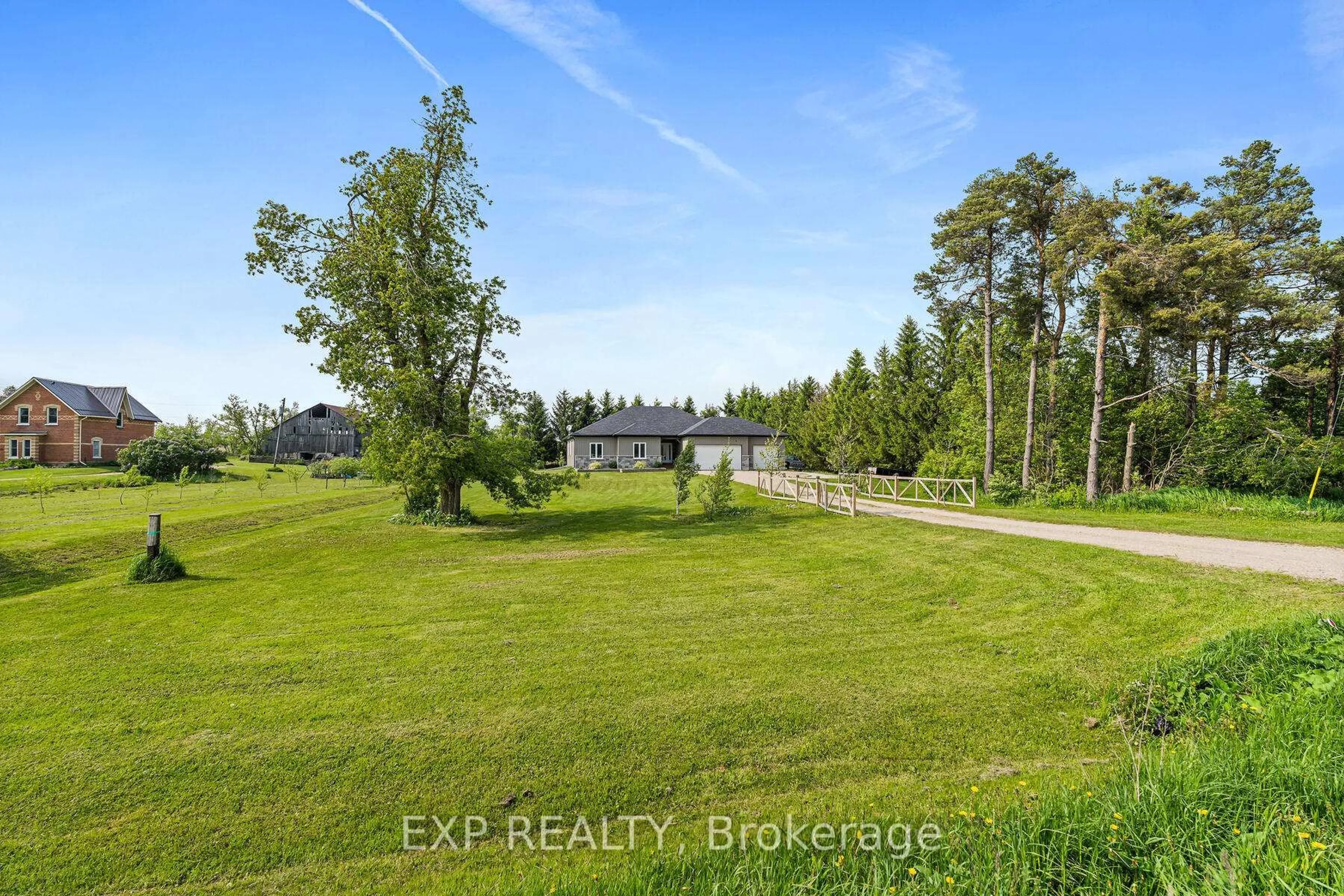 A pic from outside/outdoor area/front of a property/back of a property/a pic from drone, water/lake/river/ocean view for 706183 County Rd 21, Mulmur Ontario L0N 1H0