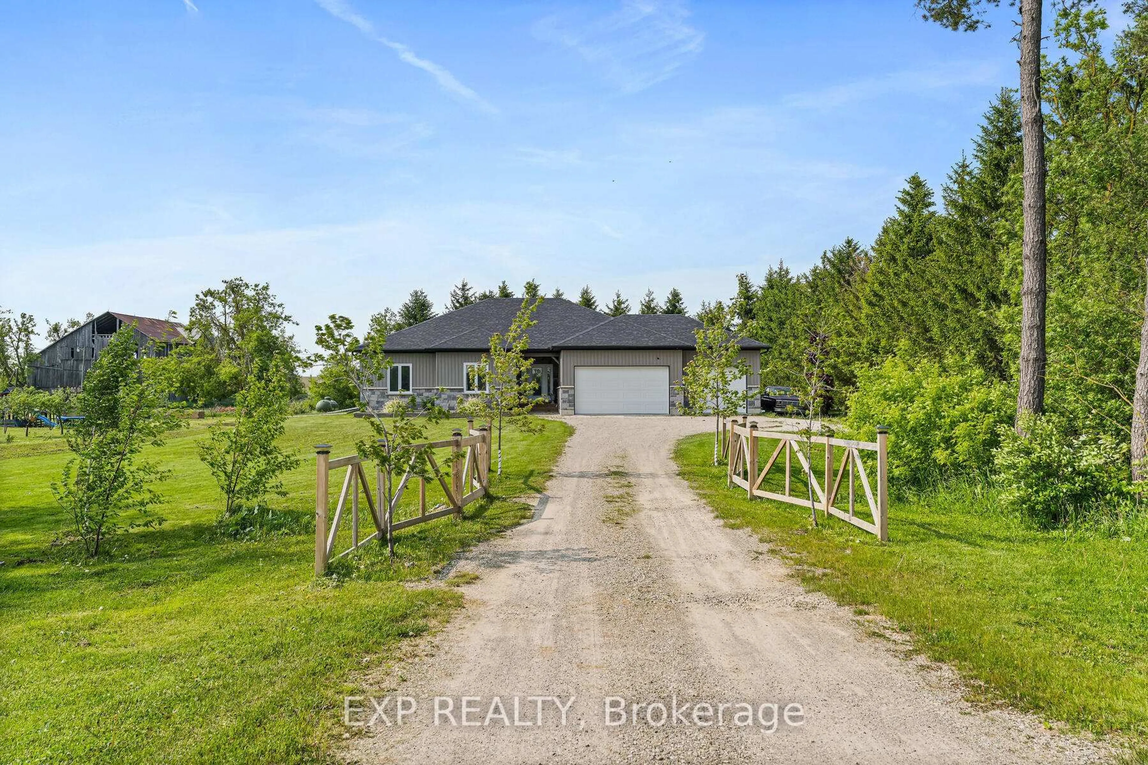 A pic from outside/outdoor area/front of a property/back of a property/a pic from drone, water/lake/river/ocean view for 706183 County Rd 21, Mulmur Ontario L0N 1H0