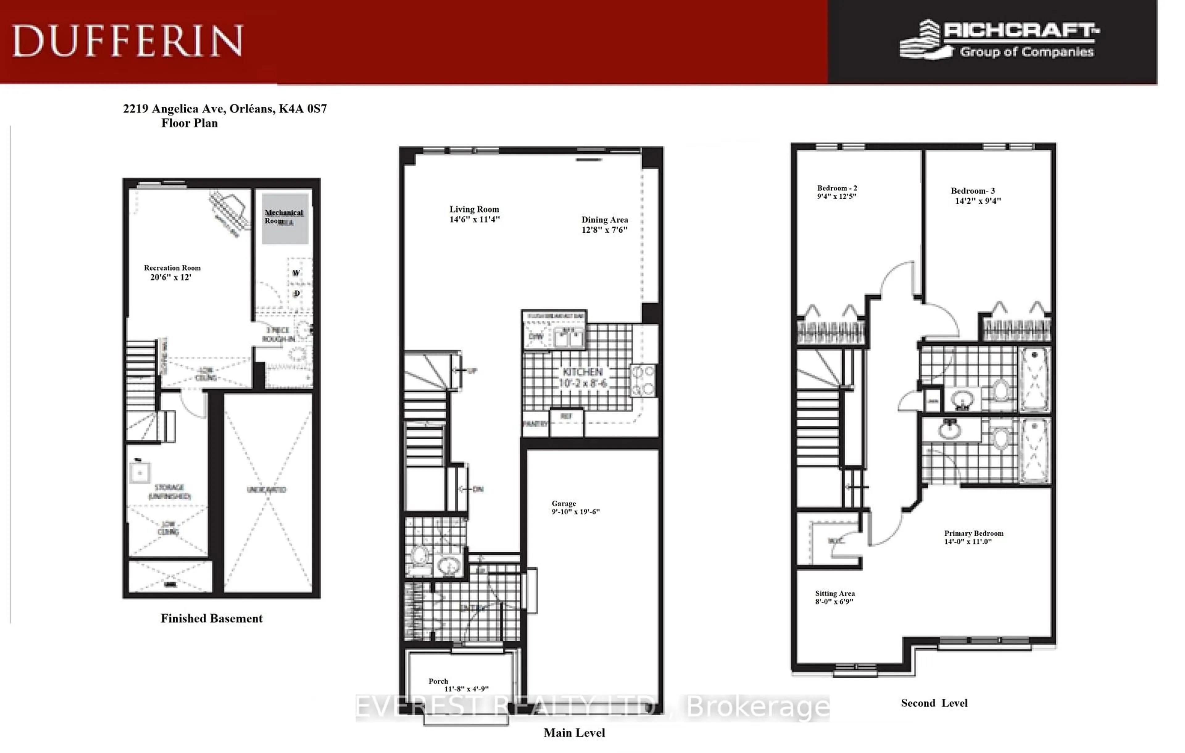 Floor plan for 2219 Angelica Ave, Orleans Ontario K4A 0S7