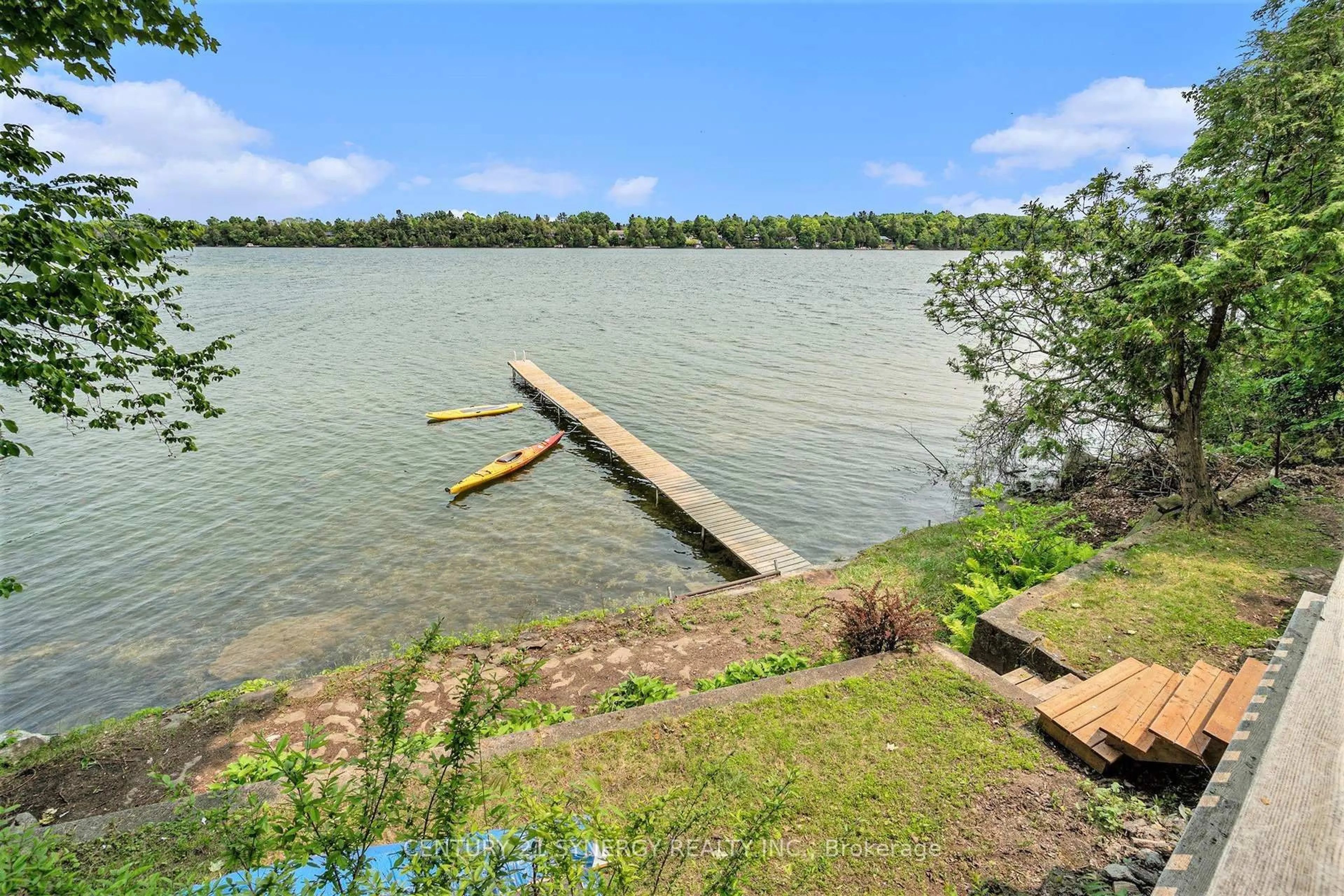 A pic from outside/outdoor area/front of a property/back of a property/a pic from drone, water/lake/river/ocean view for 29 O3 Rd, Rideau Lakes Ontario K0G 1L0