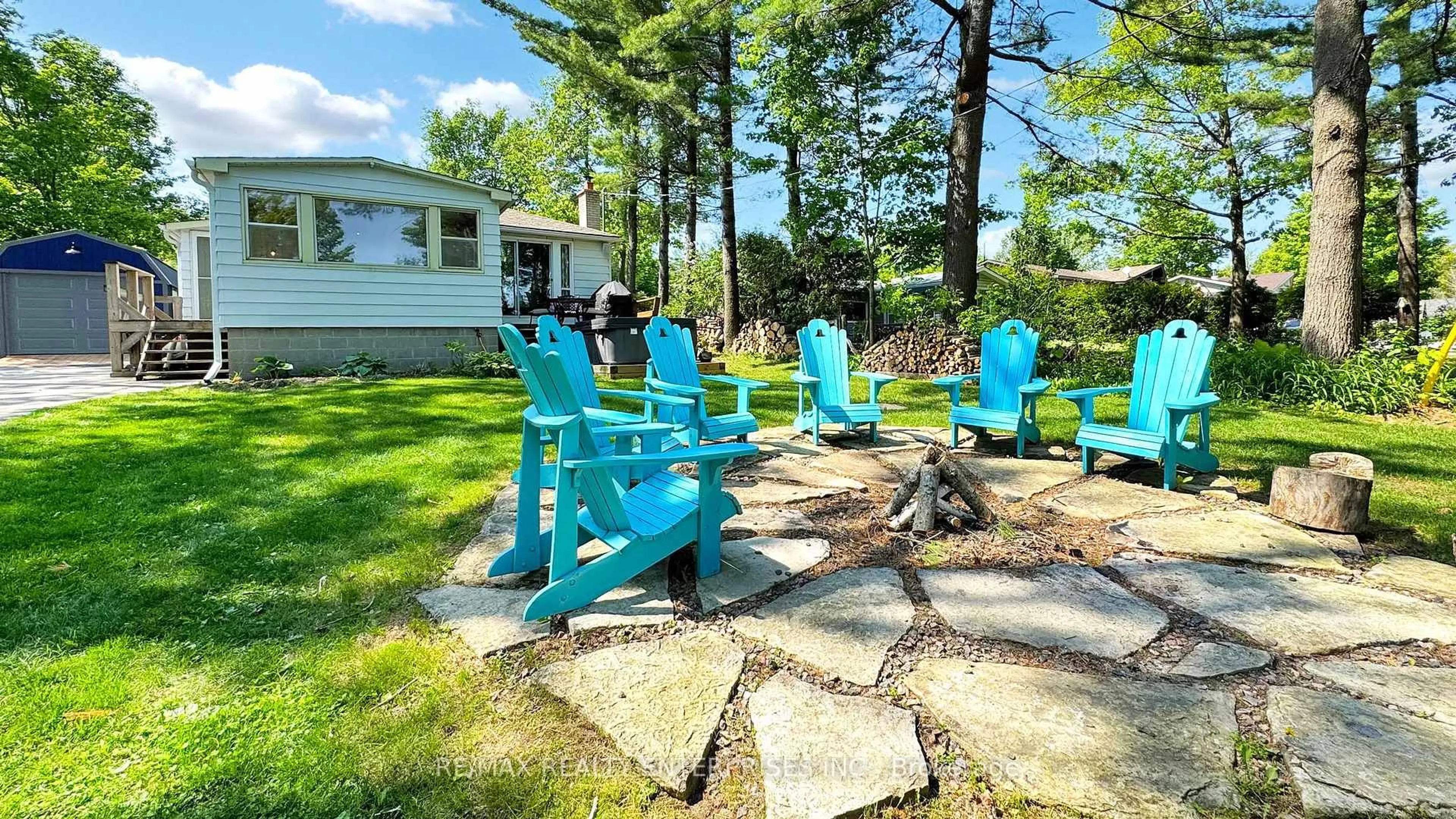 Patio, water/lake/river/ocean view for 1105 North Bay Dr, Kawartha Lakes Ontario K0M 2B0