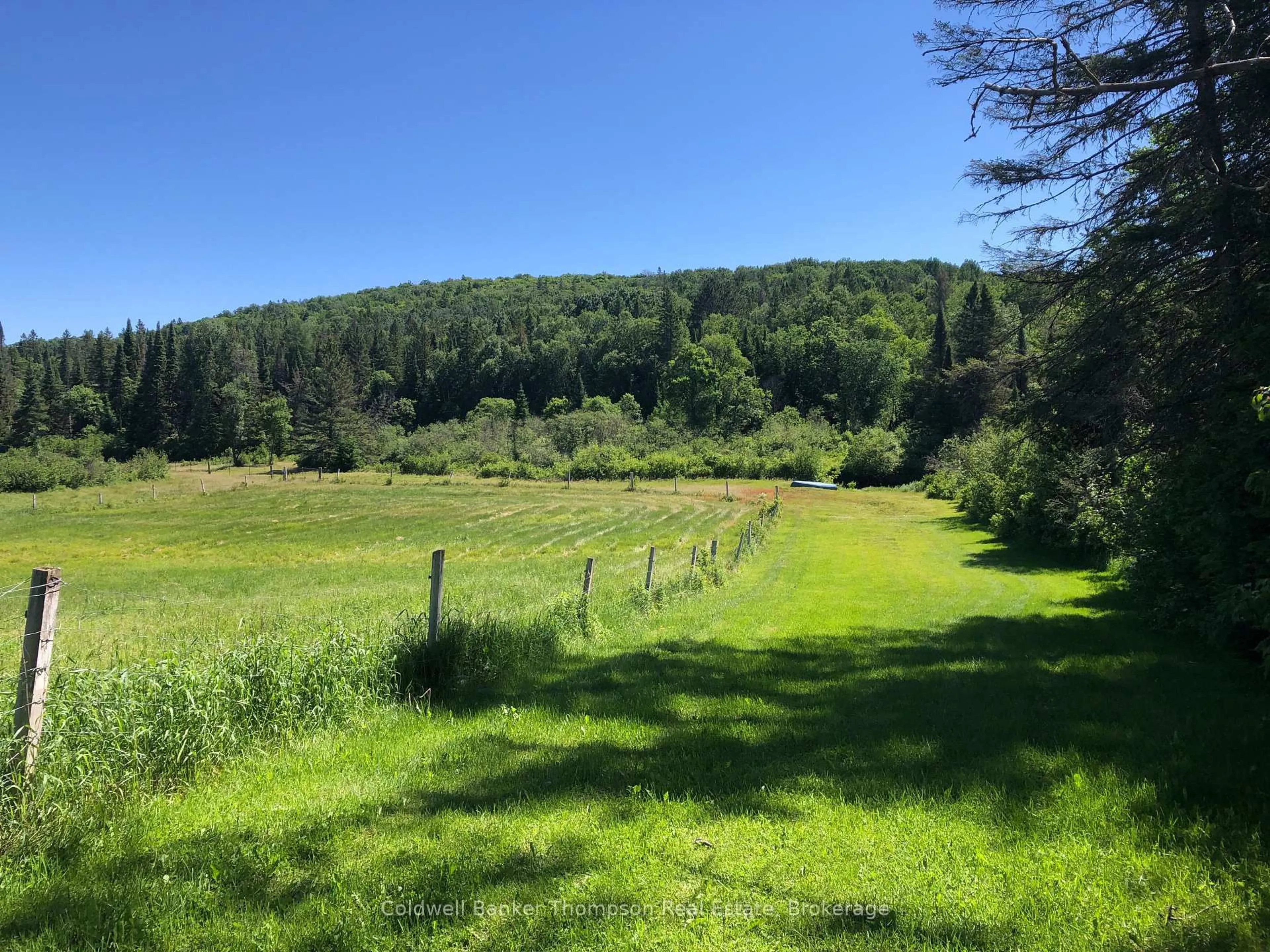 A pic from outside/outdoor area/front of a property/back of a property/a pic from drone, forest/trees view for 140 Machar River Rd, Machar Ontario P0A 1X0