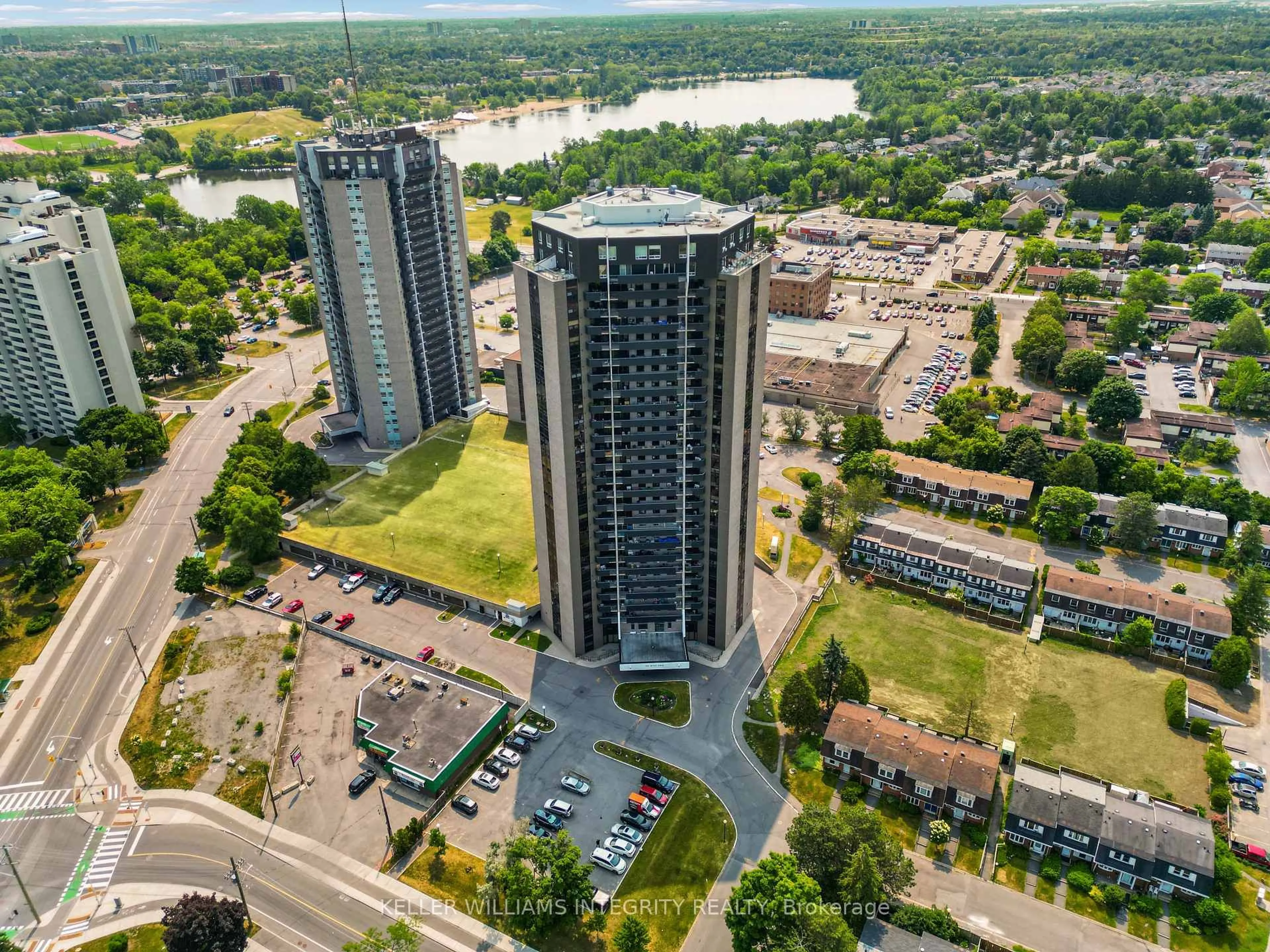 A pic from outside/outdoor area/front of a property/back of a property/a pic from drone, city buildings view from balcony for 900 Dynes Rd #2403, Ottawa Ontario K2C 3L6