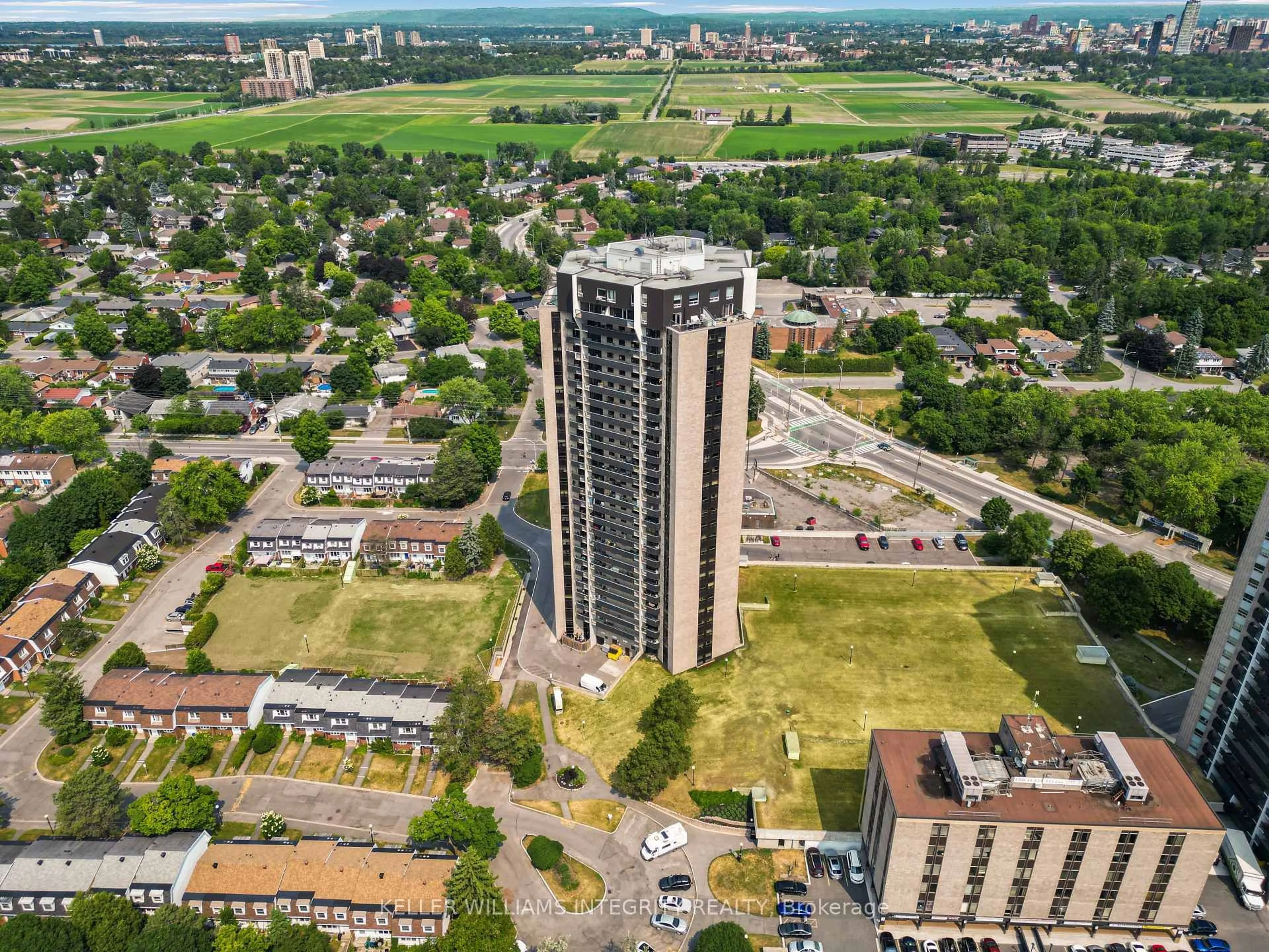 A pic from outside/outdoor area/front of a property/back of a property/a pic from drone, city buildings view from balcony for 900 Dynes Rd #2403, Ottawa Ontario K2C 3L6