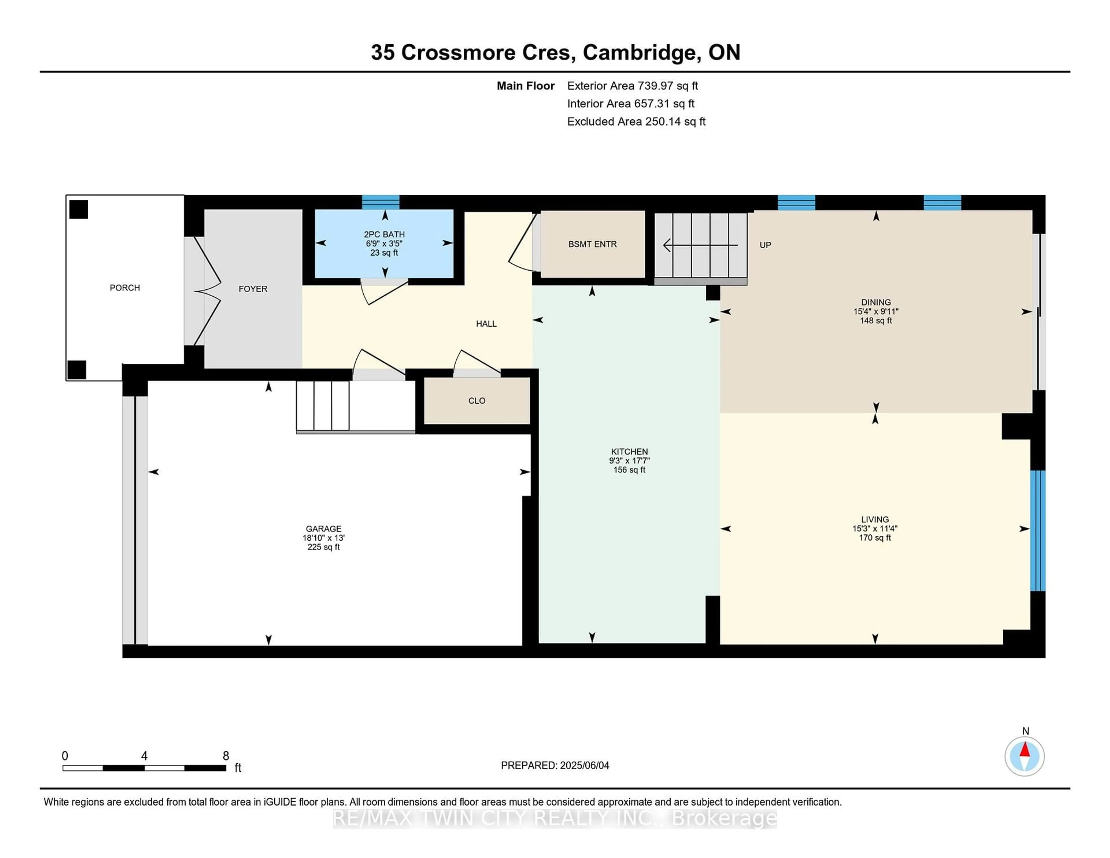 Floor plan for 35 Crossmore Cres, Cambridge Ontario N1S 0C7