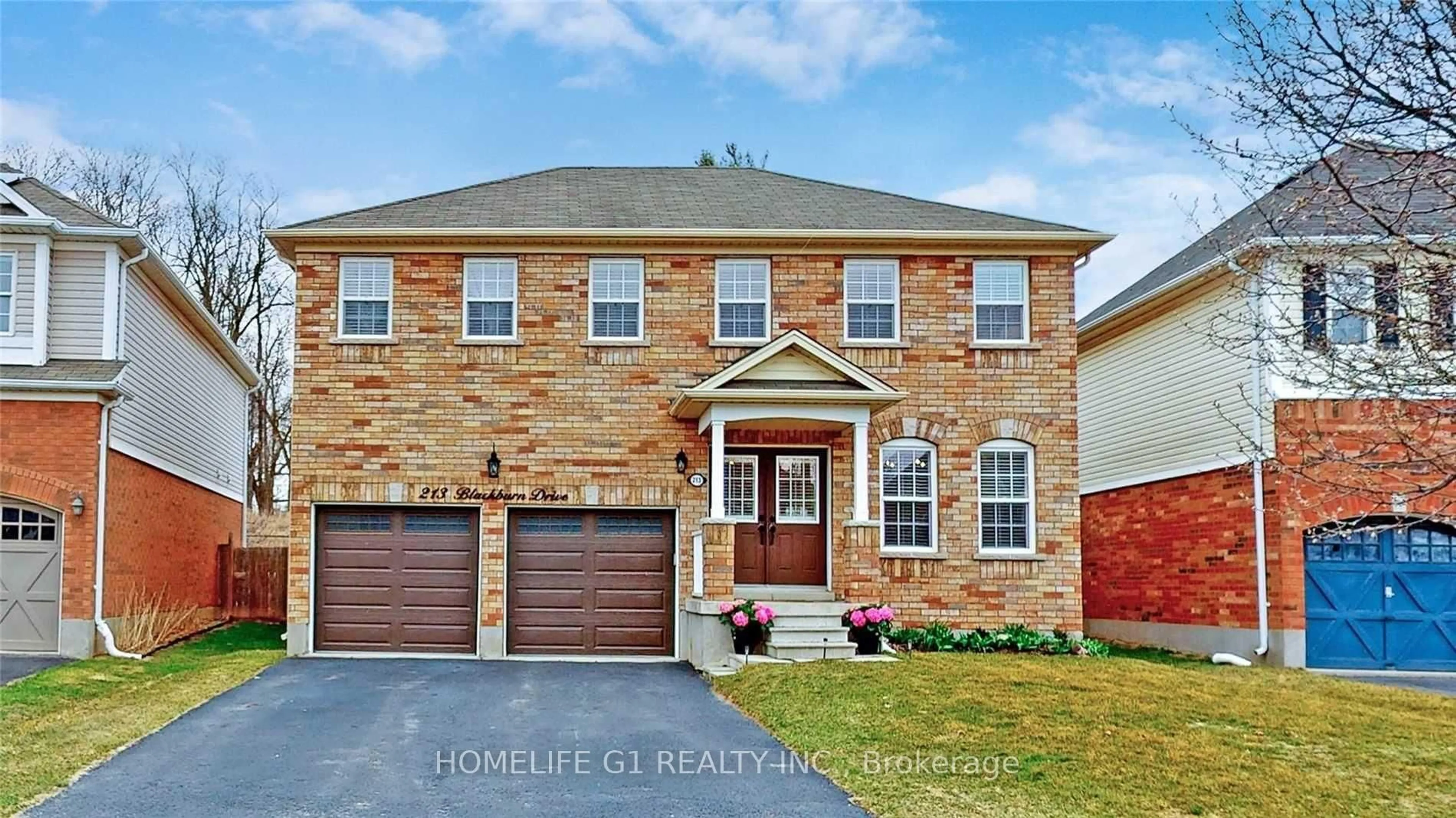 Home with brick exterior material, street for 213 Blackburn Dr, Brantford Ontario N3T 0A5