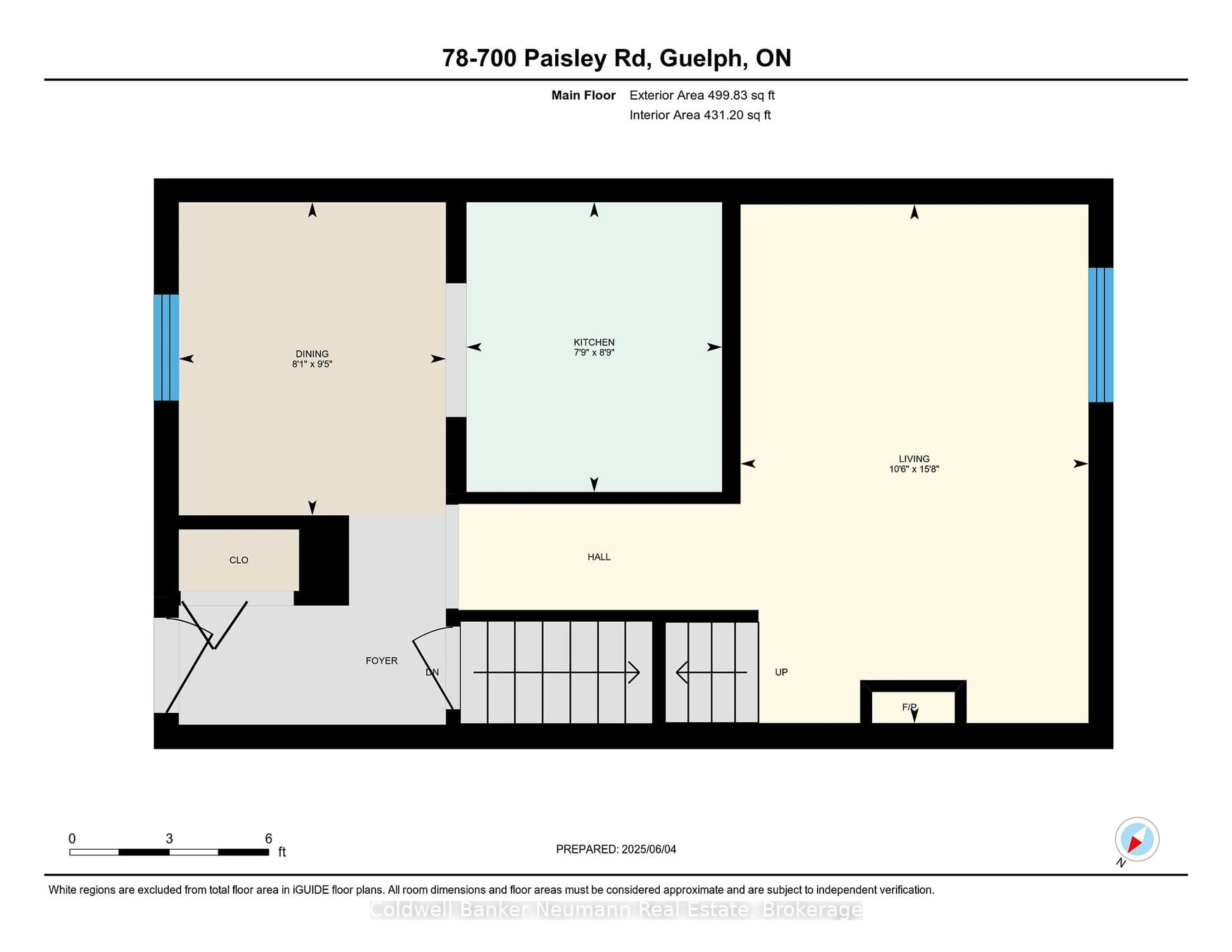 Floor plan for 700 Paisley Rd #78, Guelph Ontario N1K 1A3
