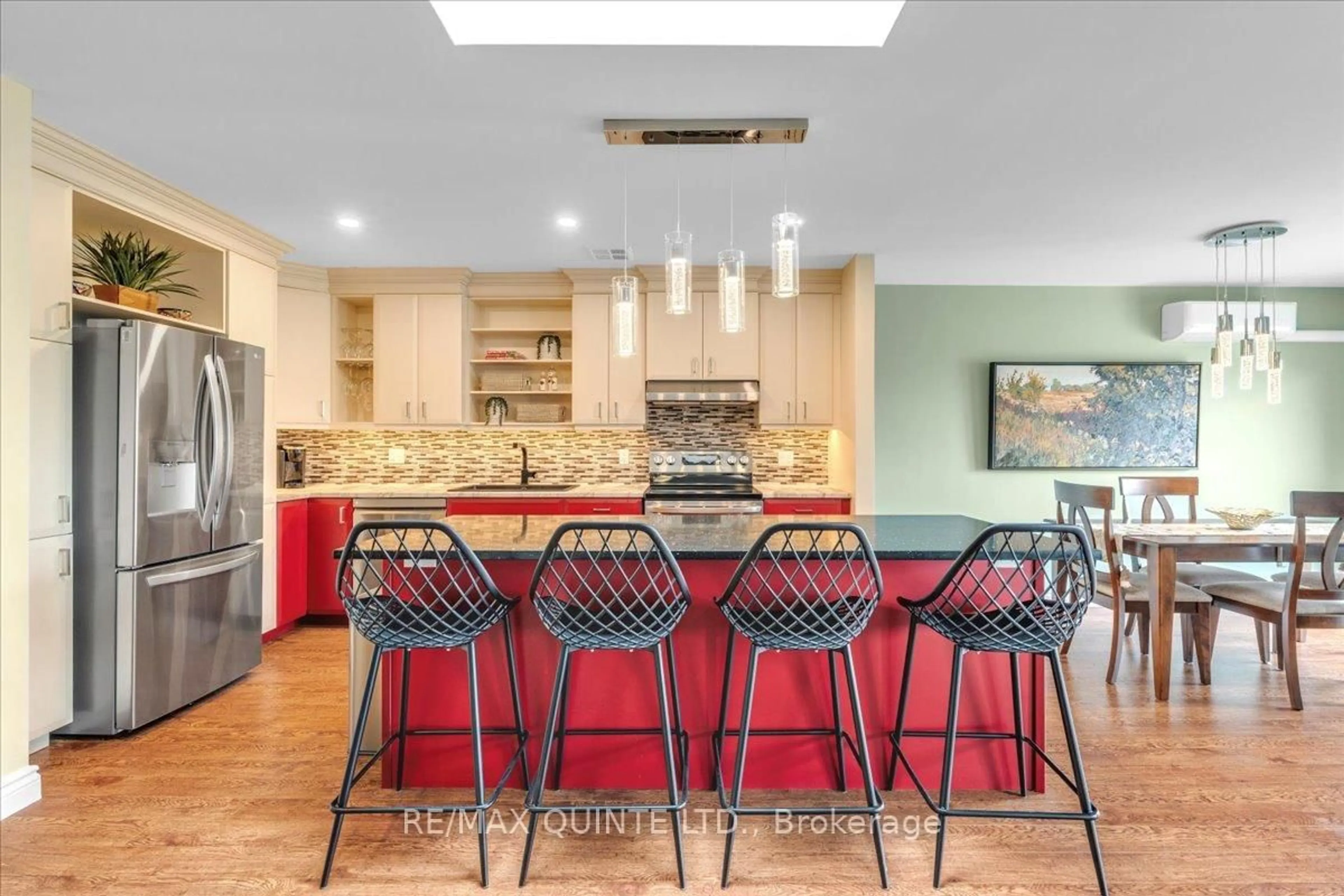 Open concept kitchen, ceramic/tile floor for 221 North Park St #309B, Belleville Ontario K8P 5A6