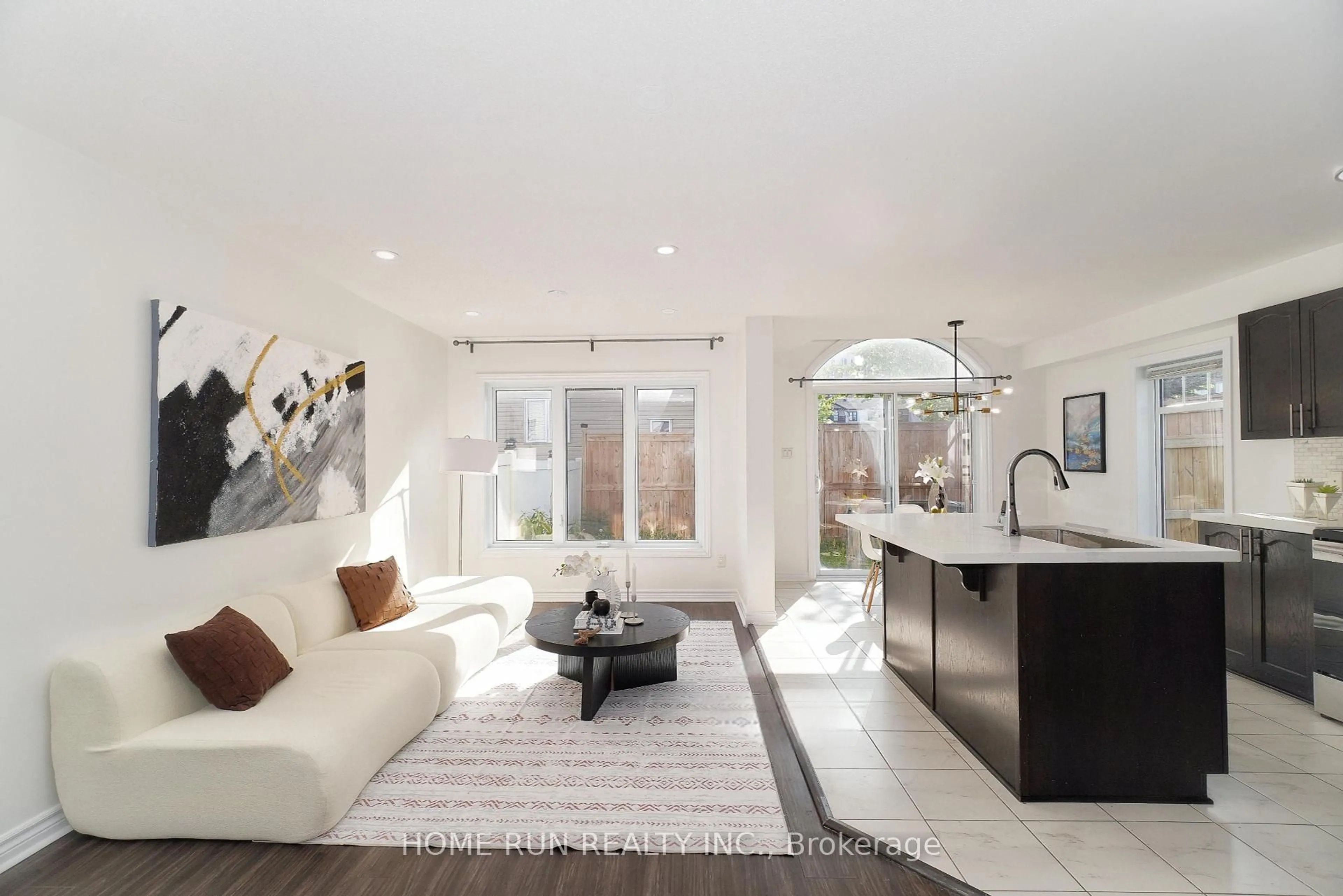 Living room with furniture, ceramic/tile floor for 418 SILVERSTONE Way, Ottawa Ontario K2J 5X5