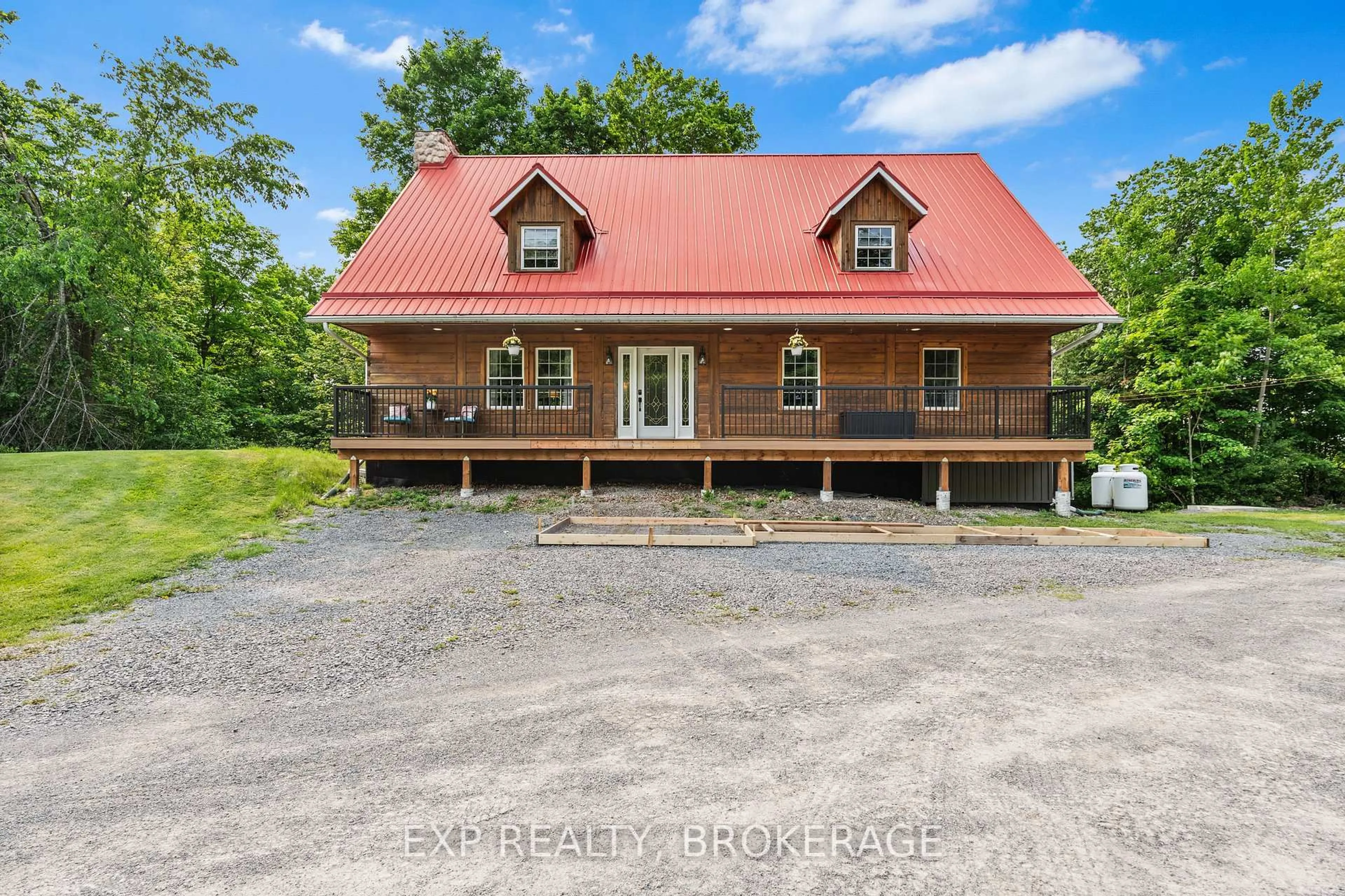 A pic from outside/outdoor area/front of a property/back of a property/a pic from drone, unknown for 96 BRIDLE PATH Lane, Sydenham Ontario K0H 2T0