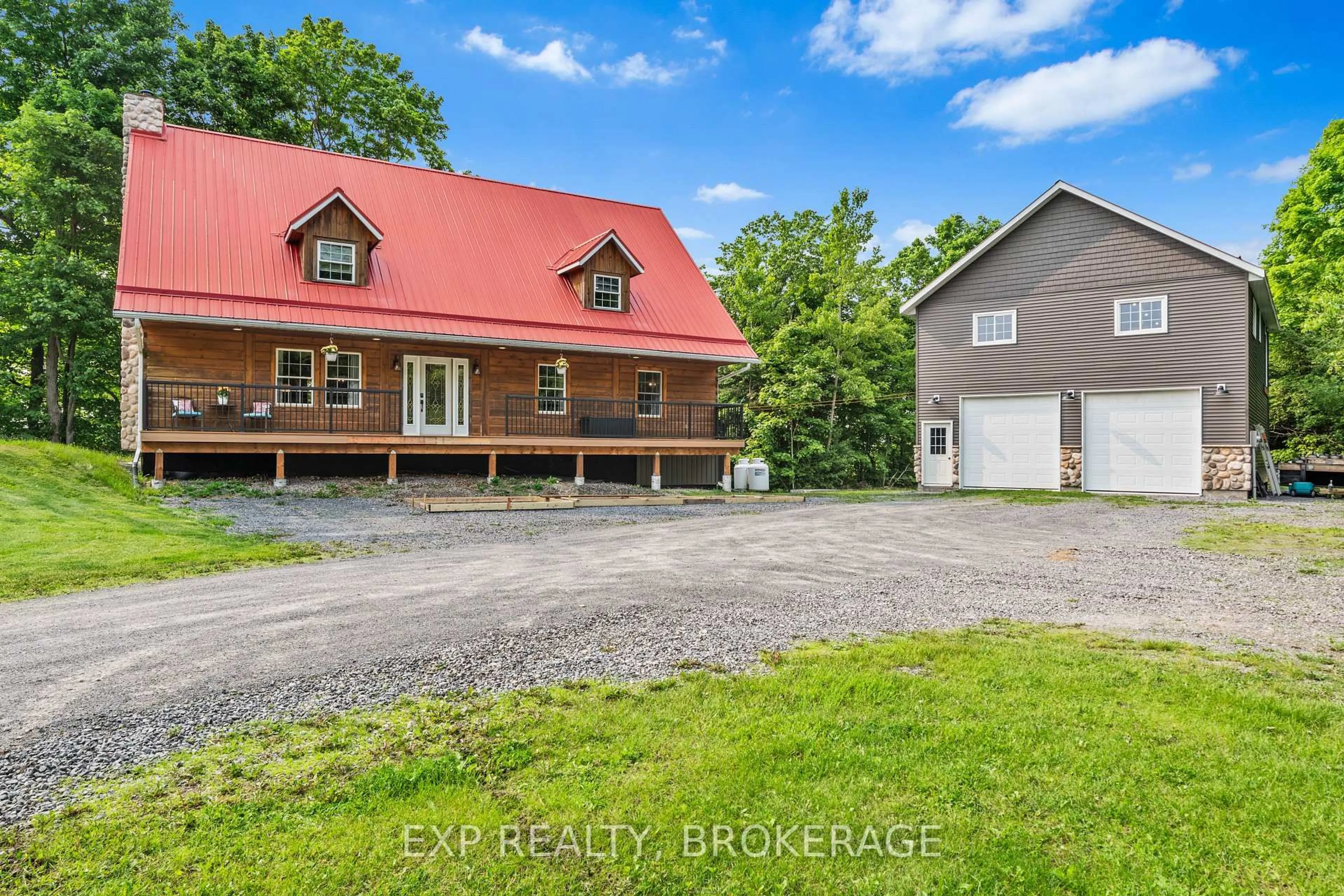 A pic from outside/outdoor area/front of a property/back of a property/a pic from drone, unknown for 96 BRIDLE PATH Lane, Sydenham Ontario K0H 2T0