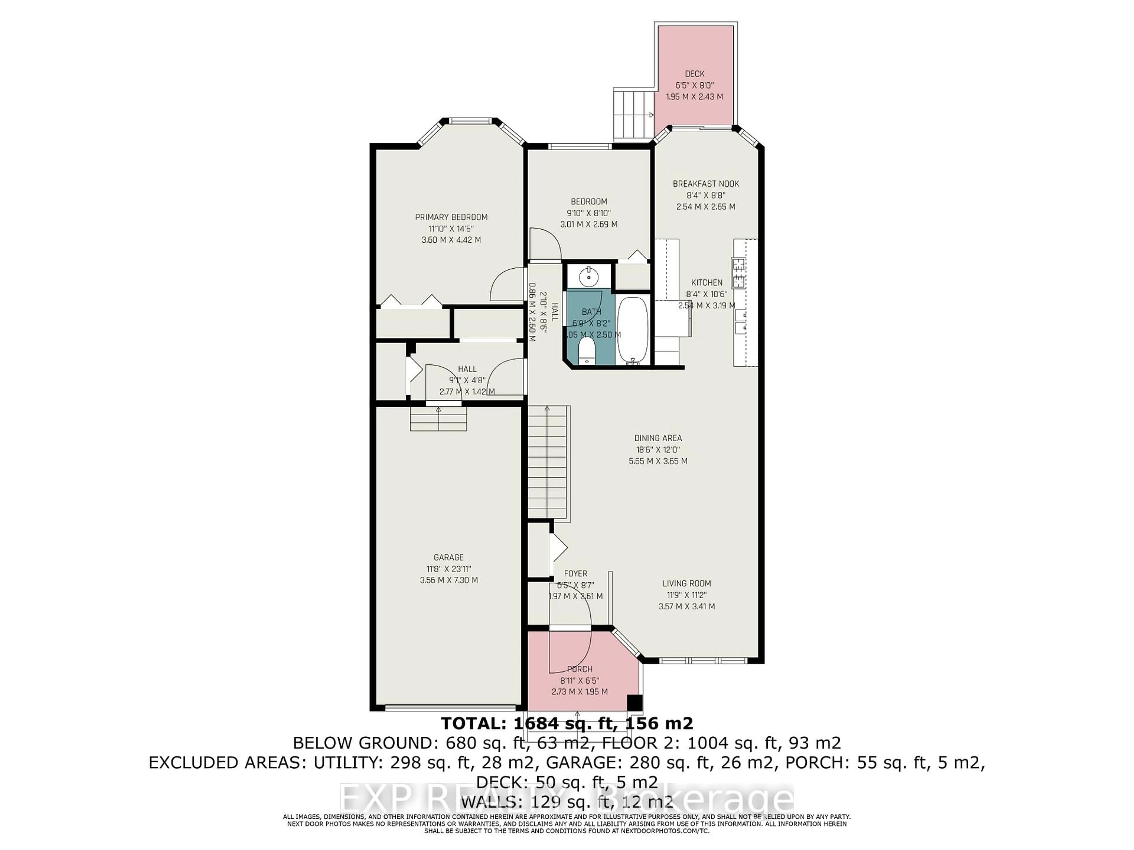 Floor plan for 401 Flora St, Carleton Place Ontario K7C 4T6