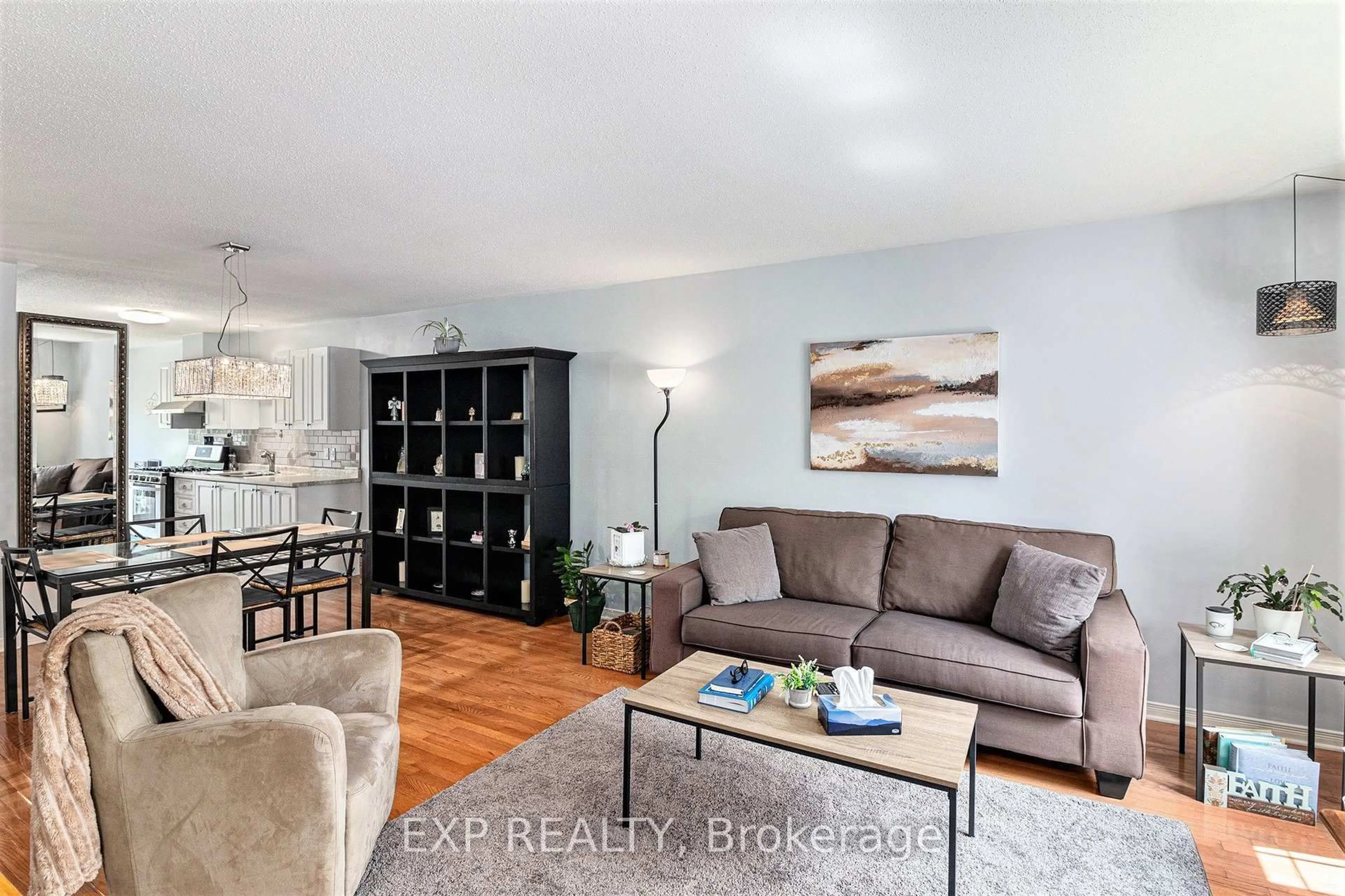 Living room with furniture, wood/laminate floor for 401 Flora St, Carleton Place Ontario K7C 4T6