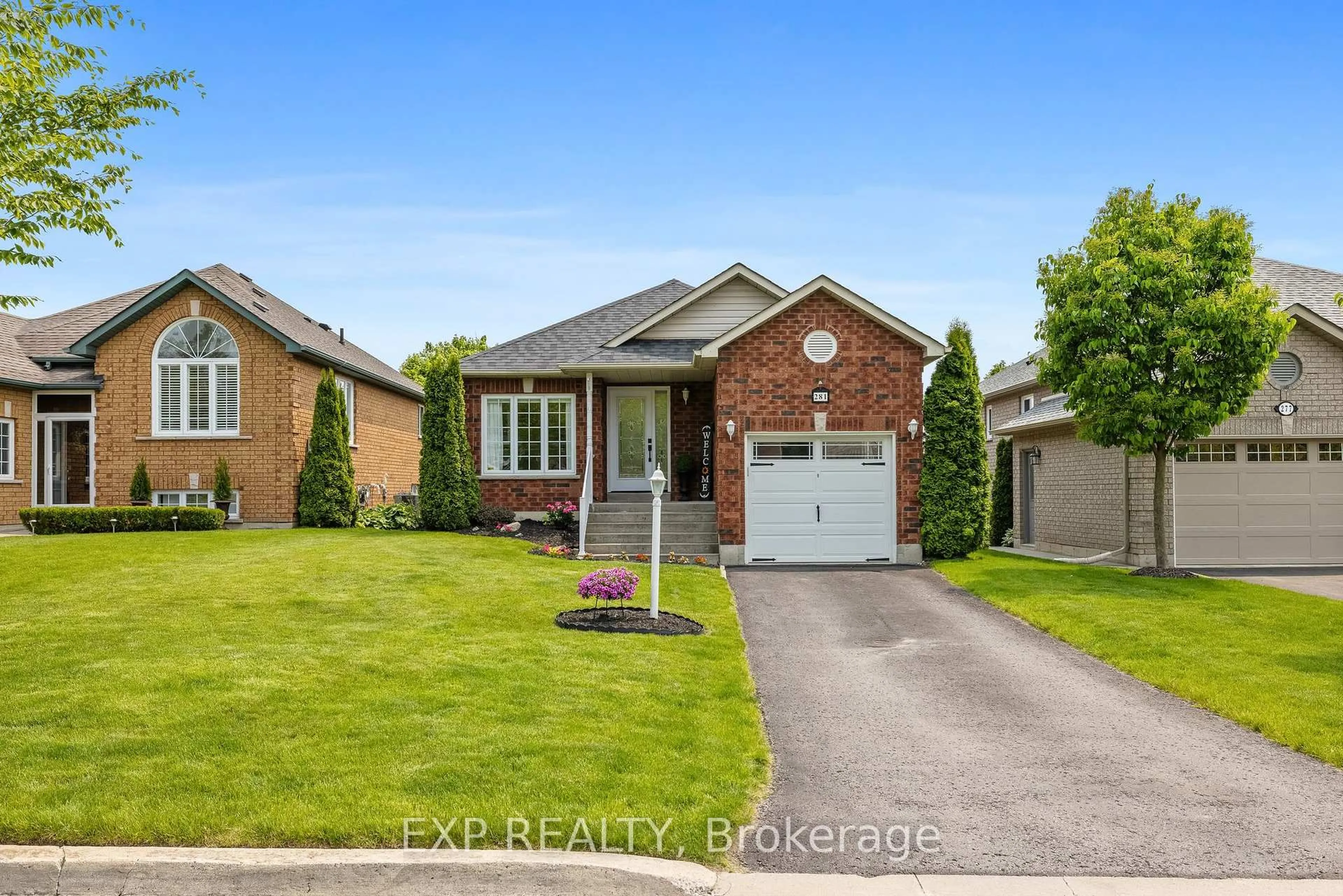 Home with brick exterior material, street for 281 Rockingham Crt, Cobourg Ontario K9A 5W3