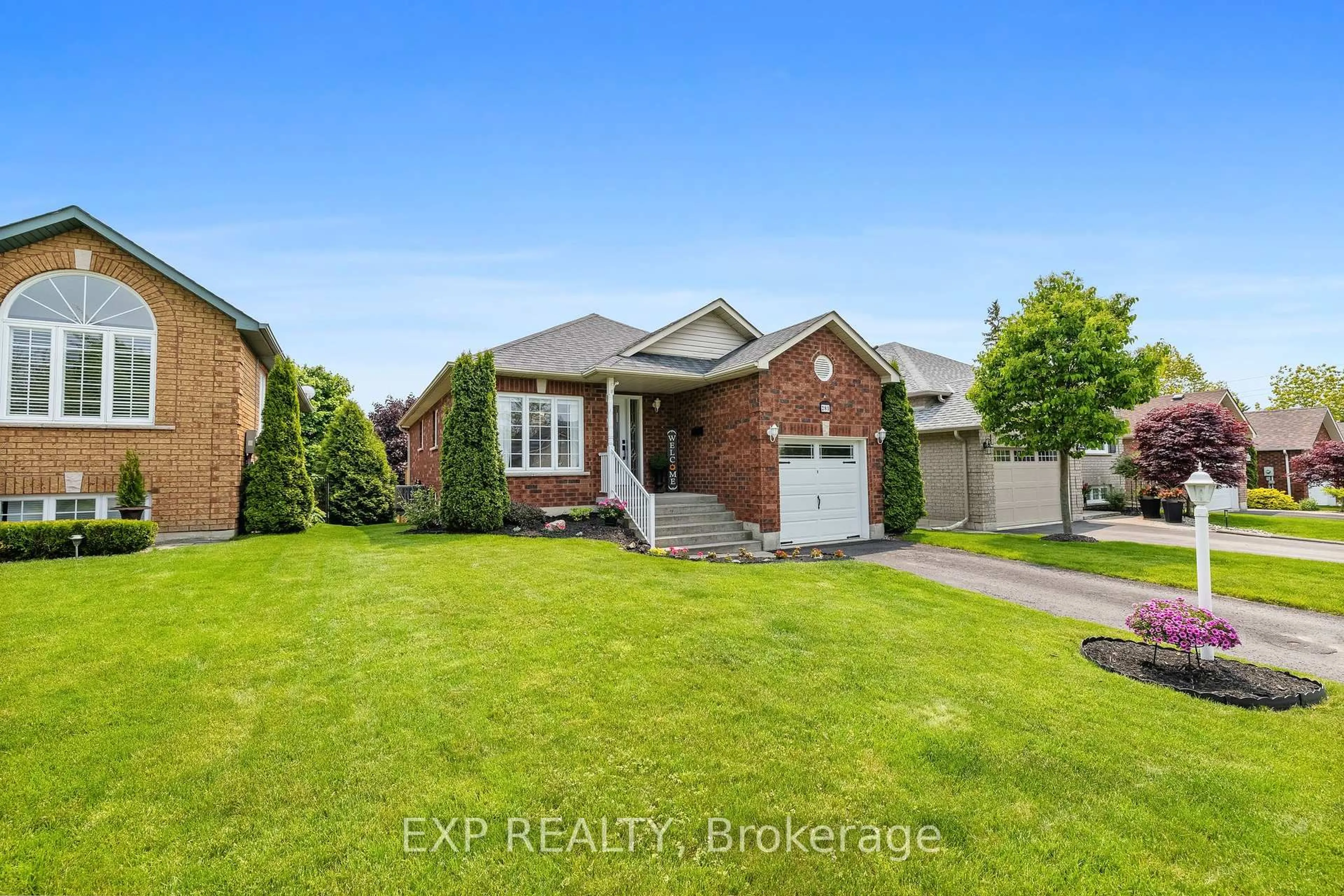 Home with brick exterior material, street for 281 Rockingham Crt, Cobourg Ontario K9A 5W3