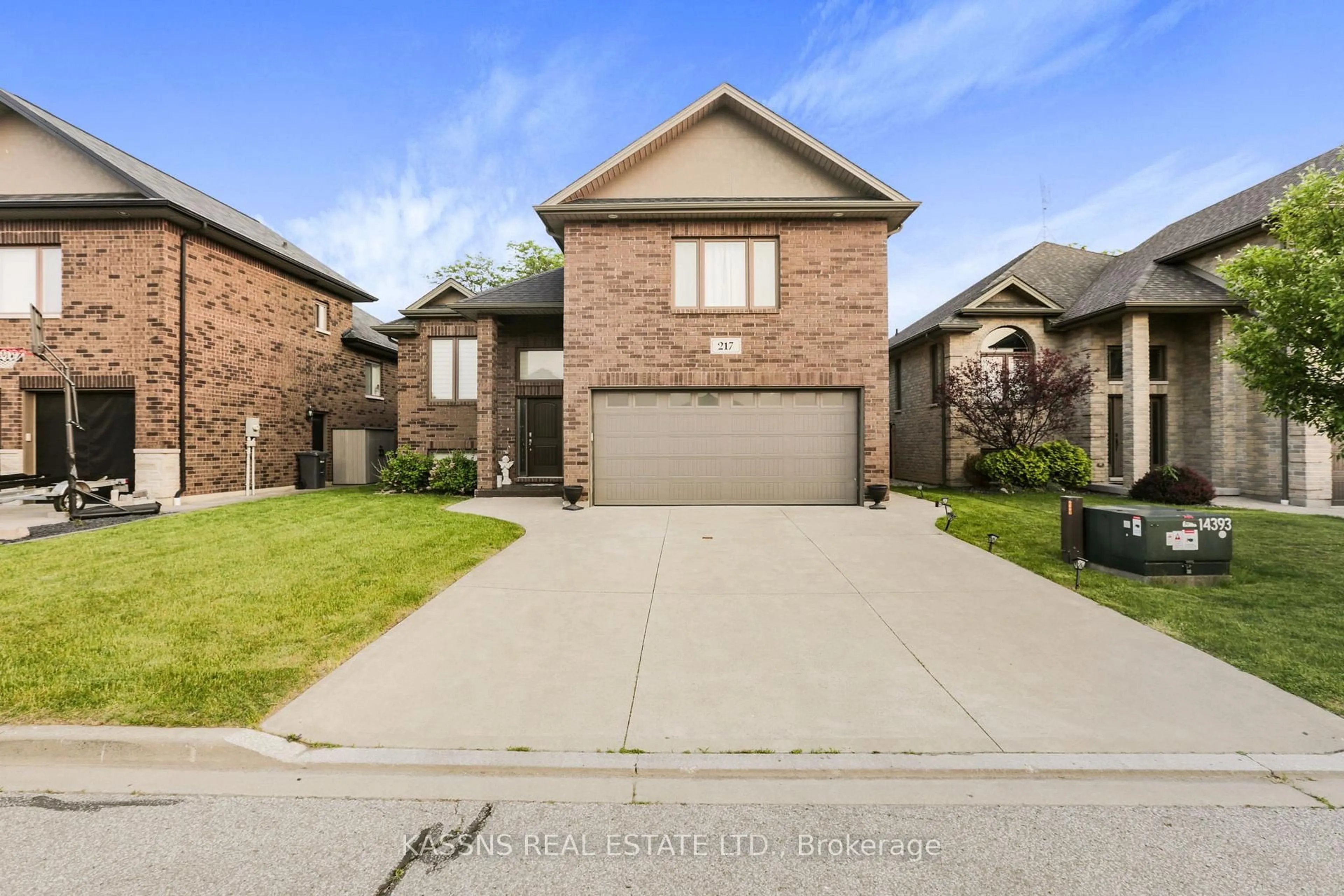 Home with brick exterior material, street for 217 BRANTON Cres, Lakeshore Ontario N9K 1G1