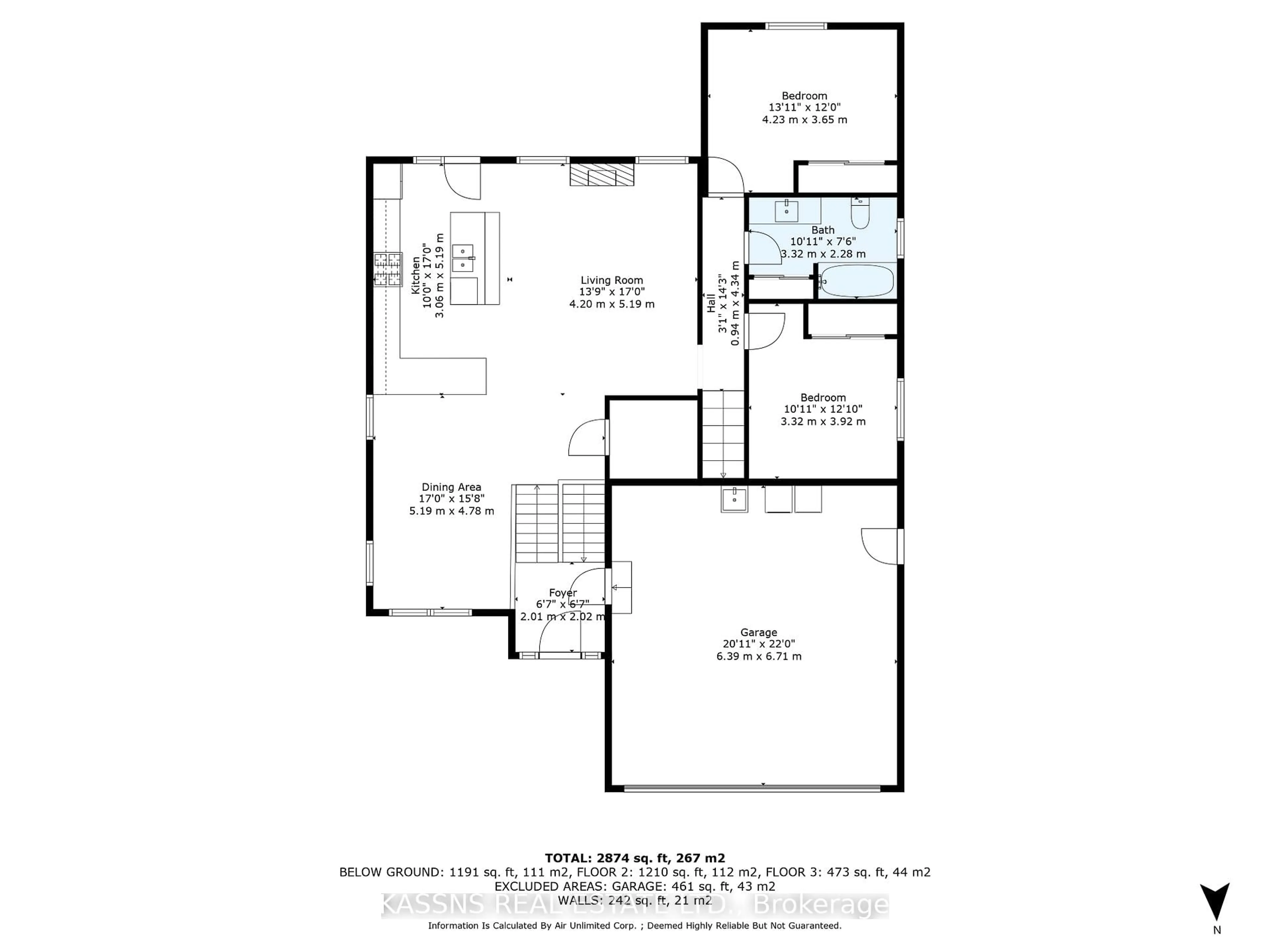 Floor plan for 217 BRANTON Cres, Lakeshore Ontario N9K 1G1
