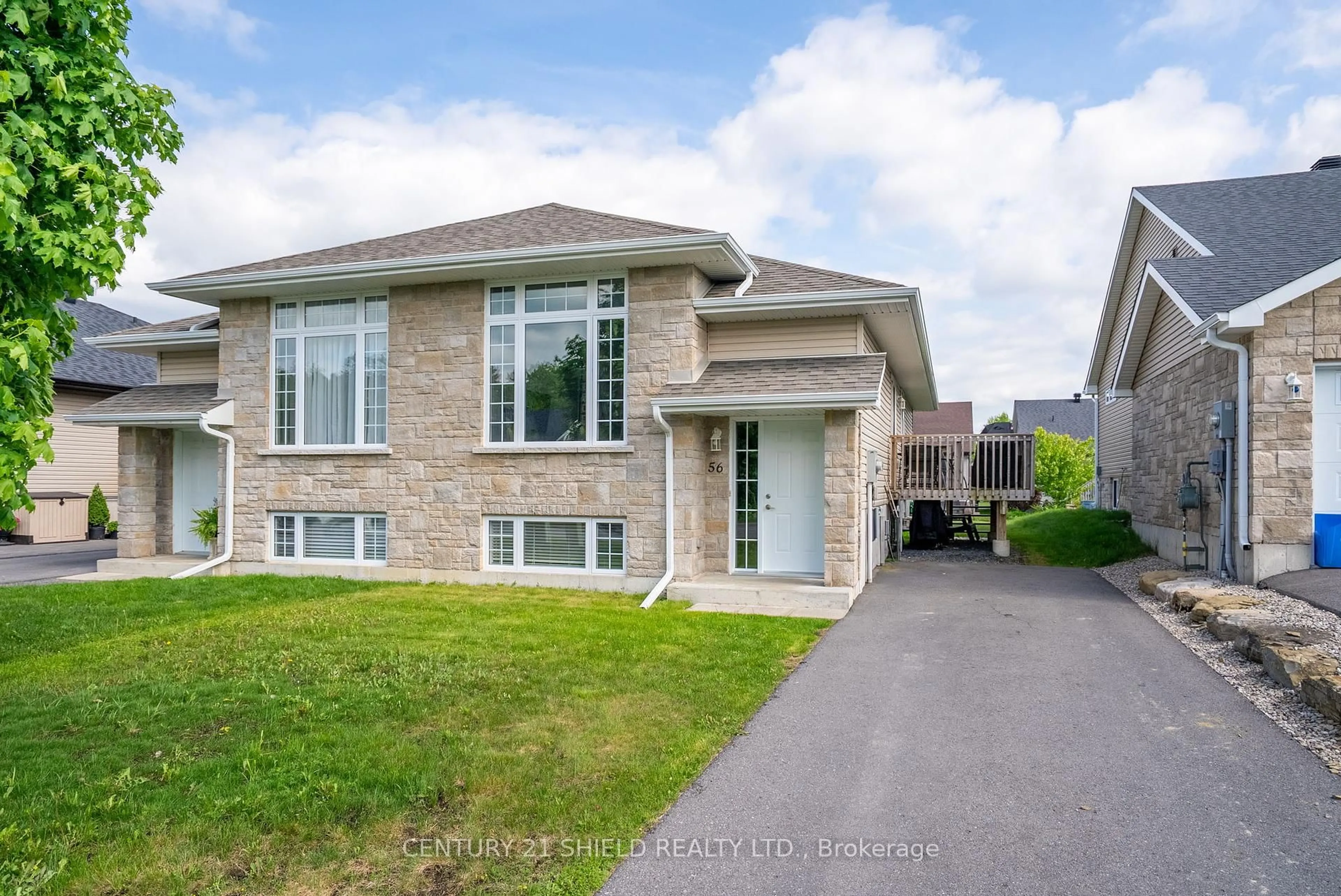 Home with brick exterior material, street for 56 Cameron Cres, Cornwall Ontario K6K 0B7