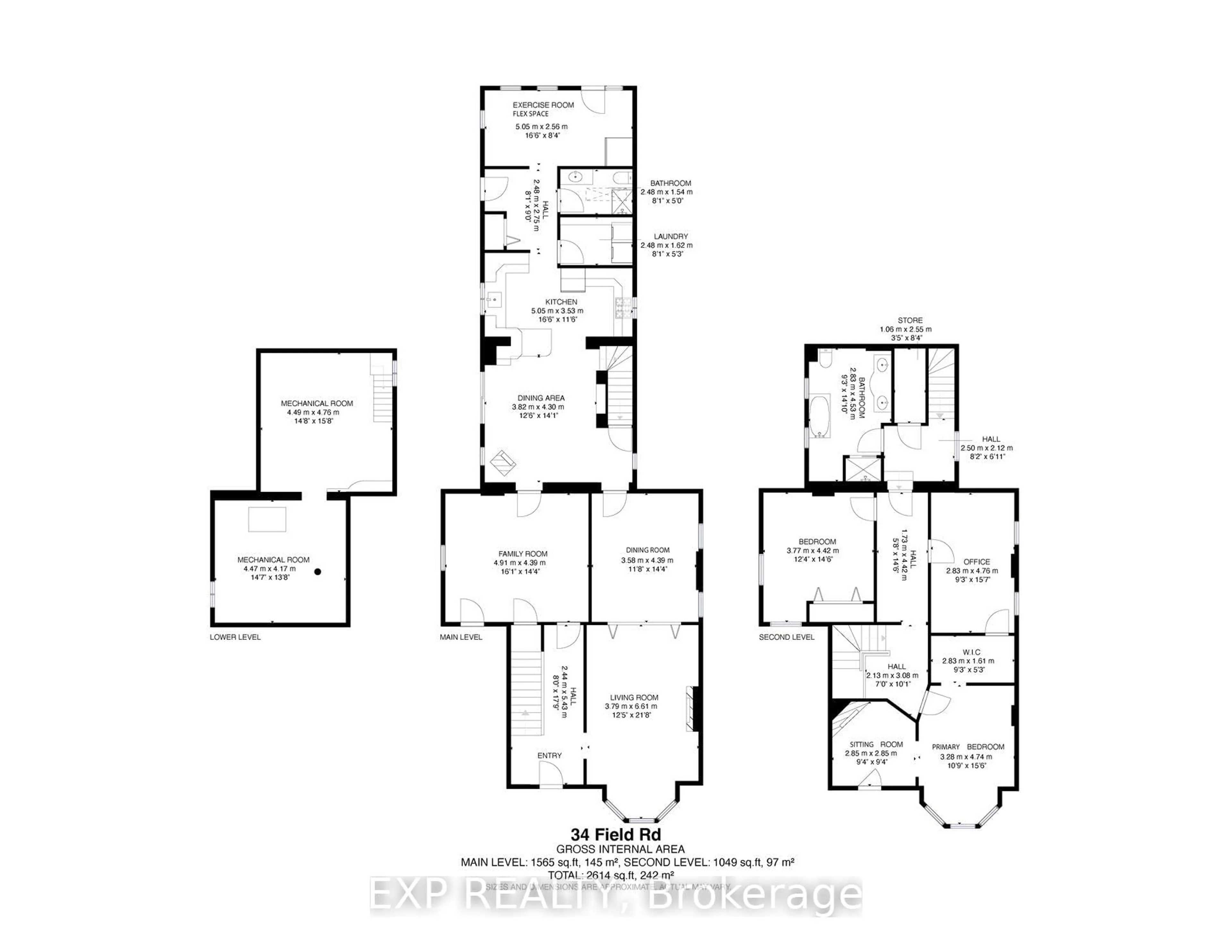 Floor plan for 34 Field Rd, Hamilton Ontario L0R 1R0
