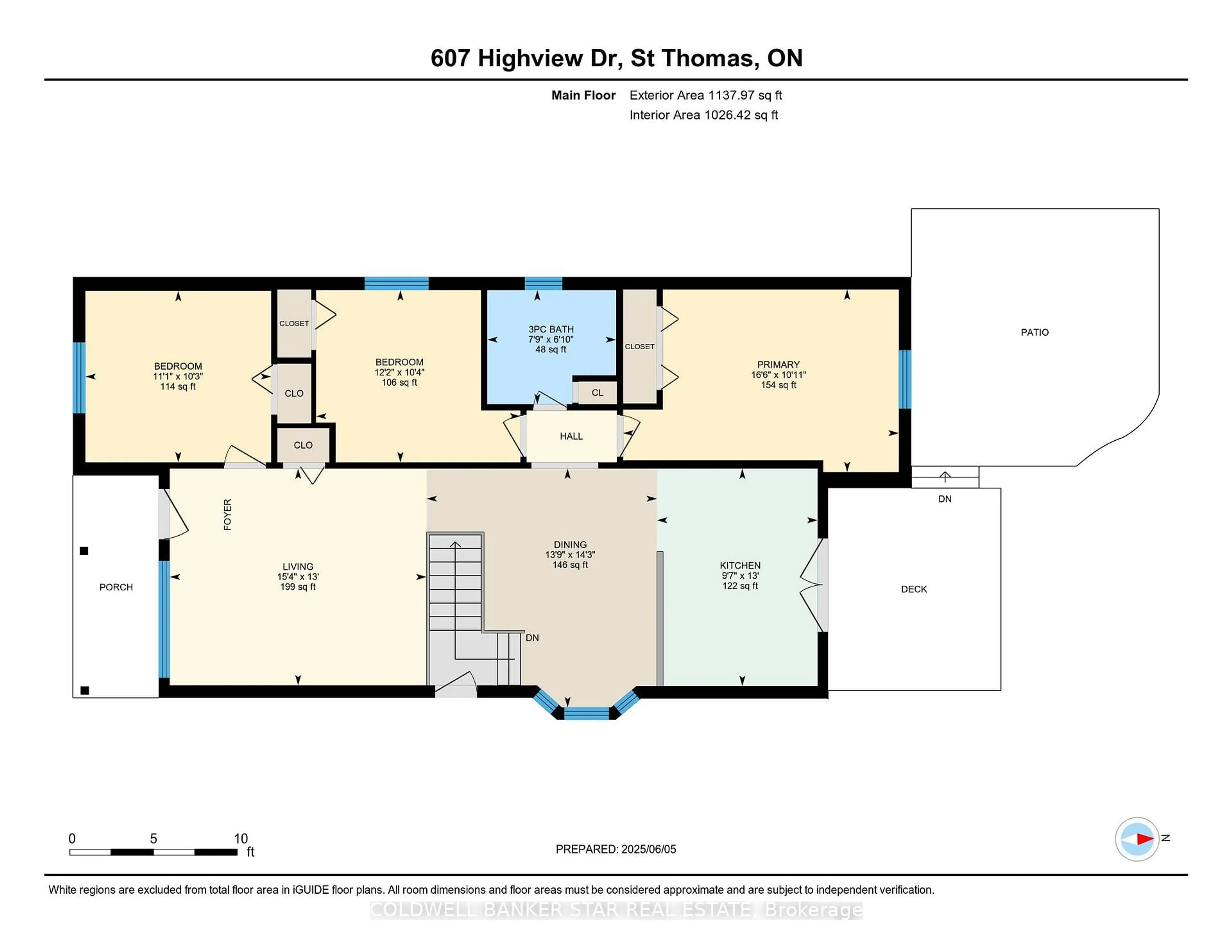 Floor plan for 607 HIGHVIEW Dr, St. Thomas Ontario N5R 6B4