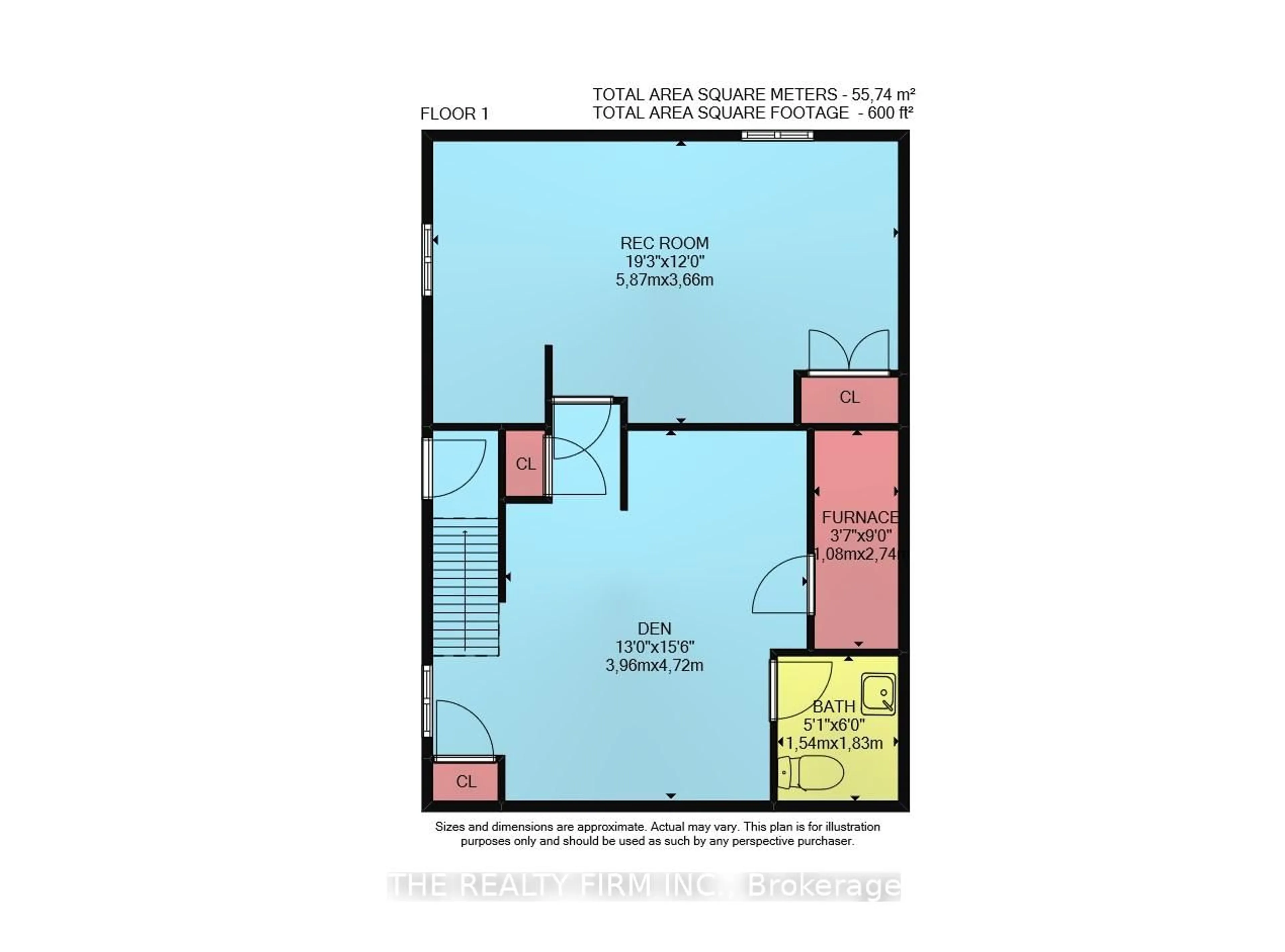 Floor plan for 580 Grosvenor St, London East Ontario N5Y 3T3