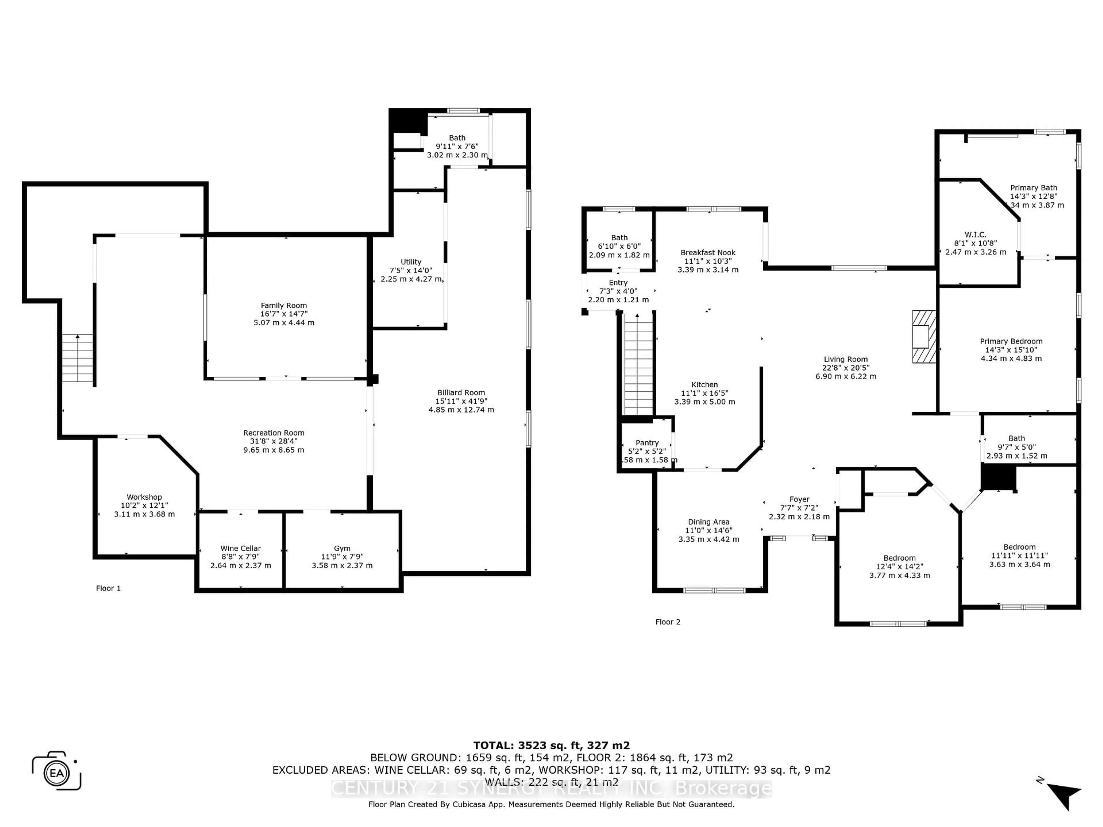 Floor plan for 1921 Greys Creek Rd, Ottawa Ontario K4P 1H7