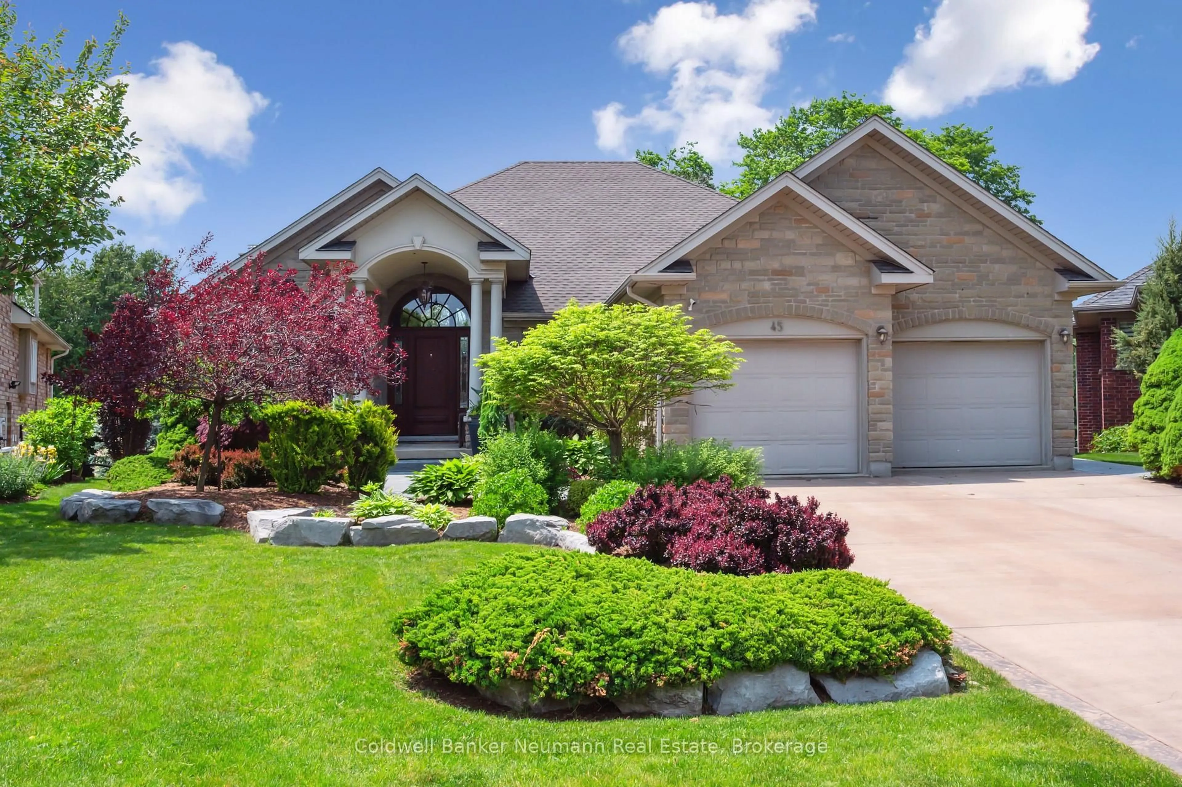 Home with brick exterior material, street for 45 Keys Cres, Guelph Ontario N1G 5J7