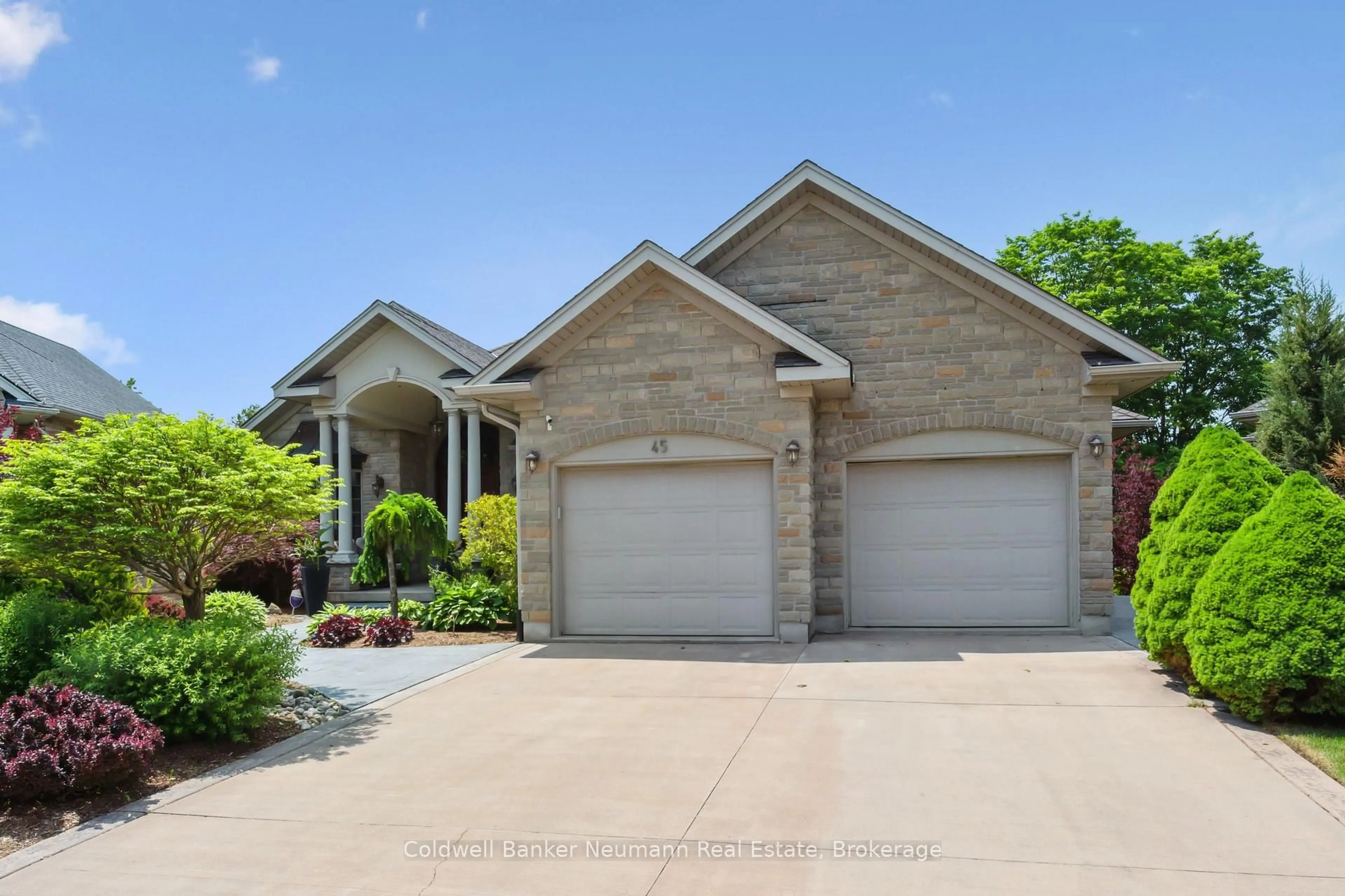Home with brick exterior material, street for 45 Keys Cres, Guelph Ontario N1G 5J7