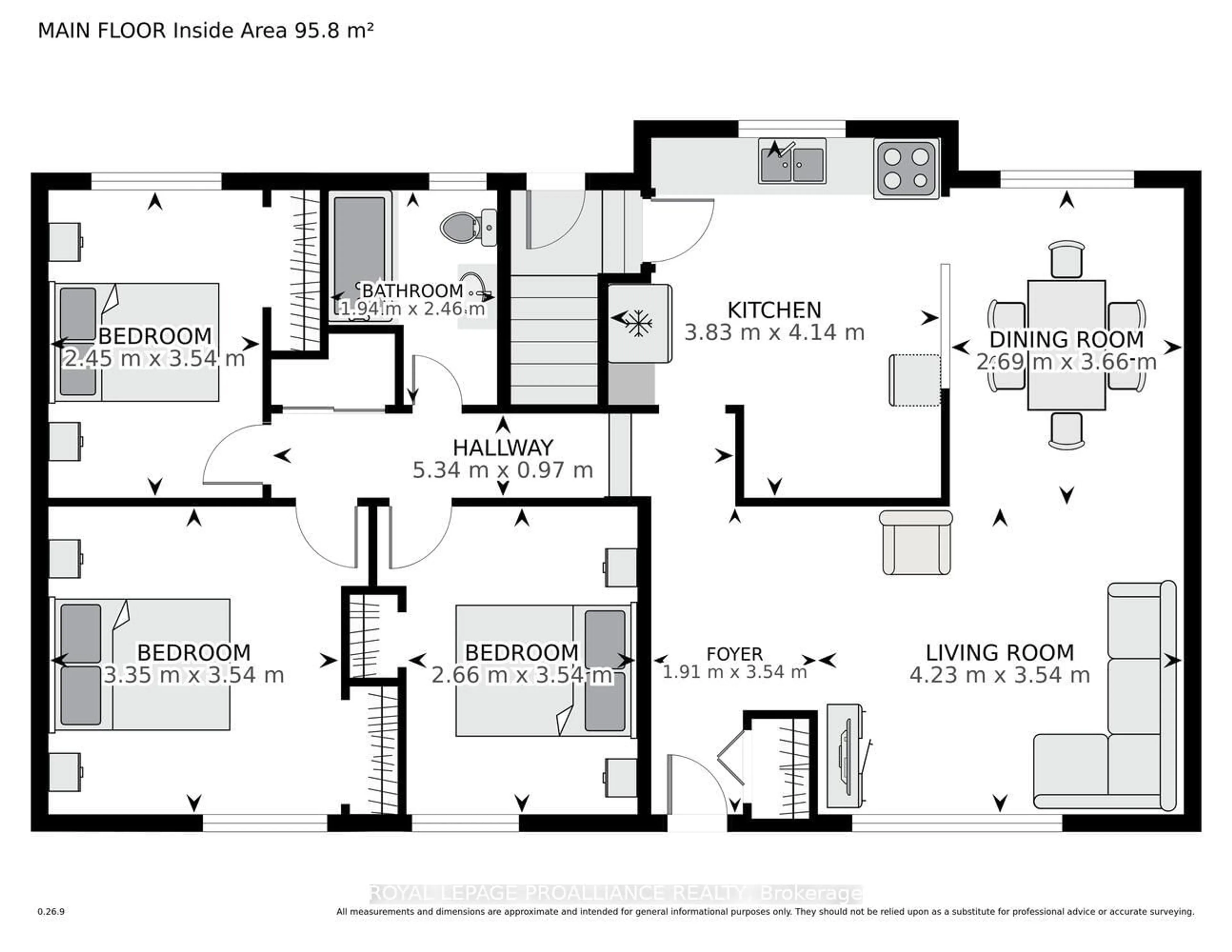 Floor plan for 18 Convay Cres, Brockville Ontario K6V 5A1