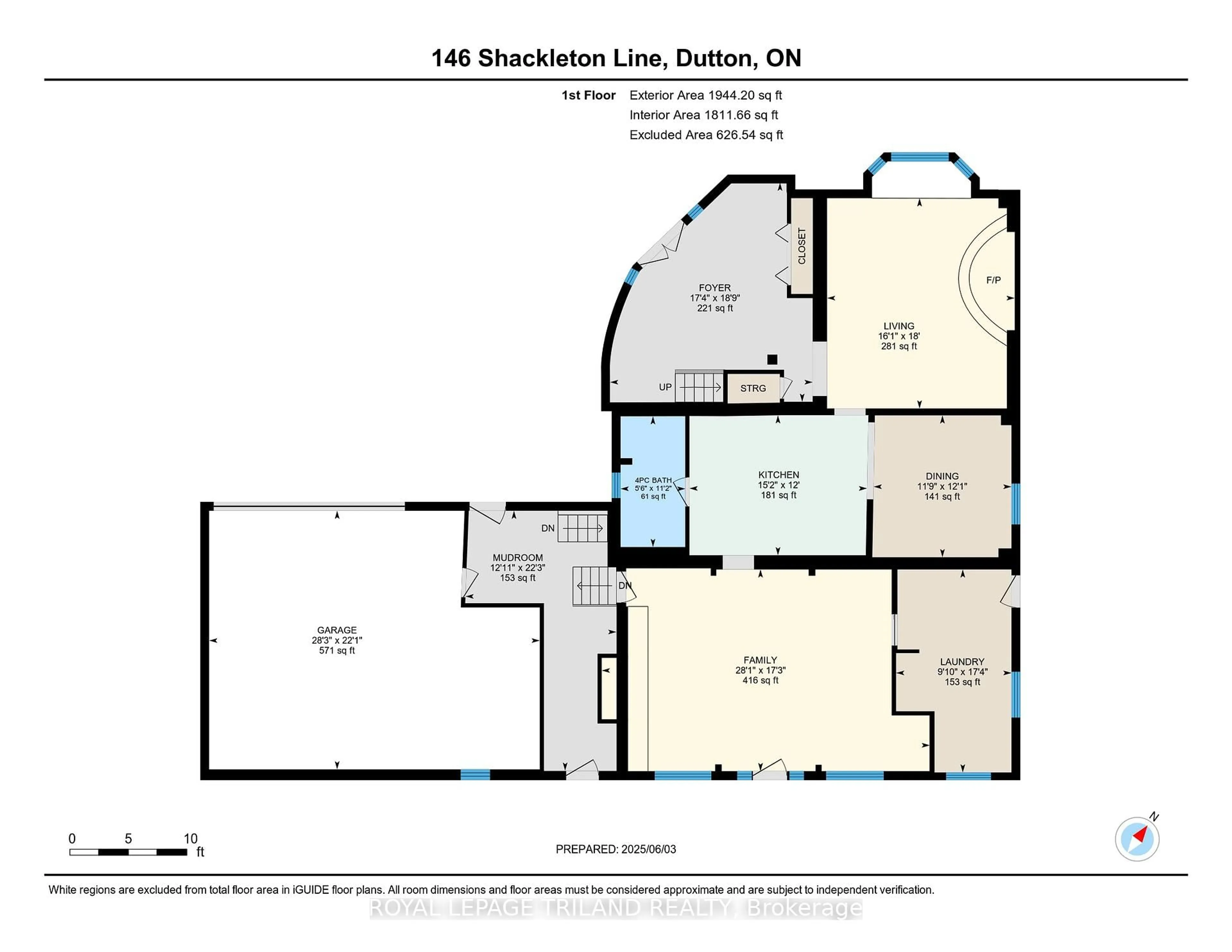 Floor plan for 146 SHACKLETON Line, Dutton/Dunwich Ontario N0L 1J0