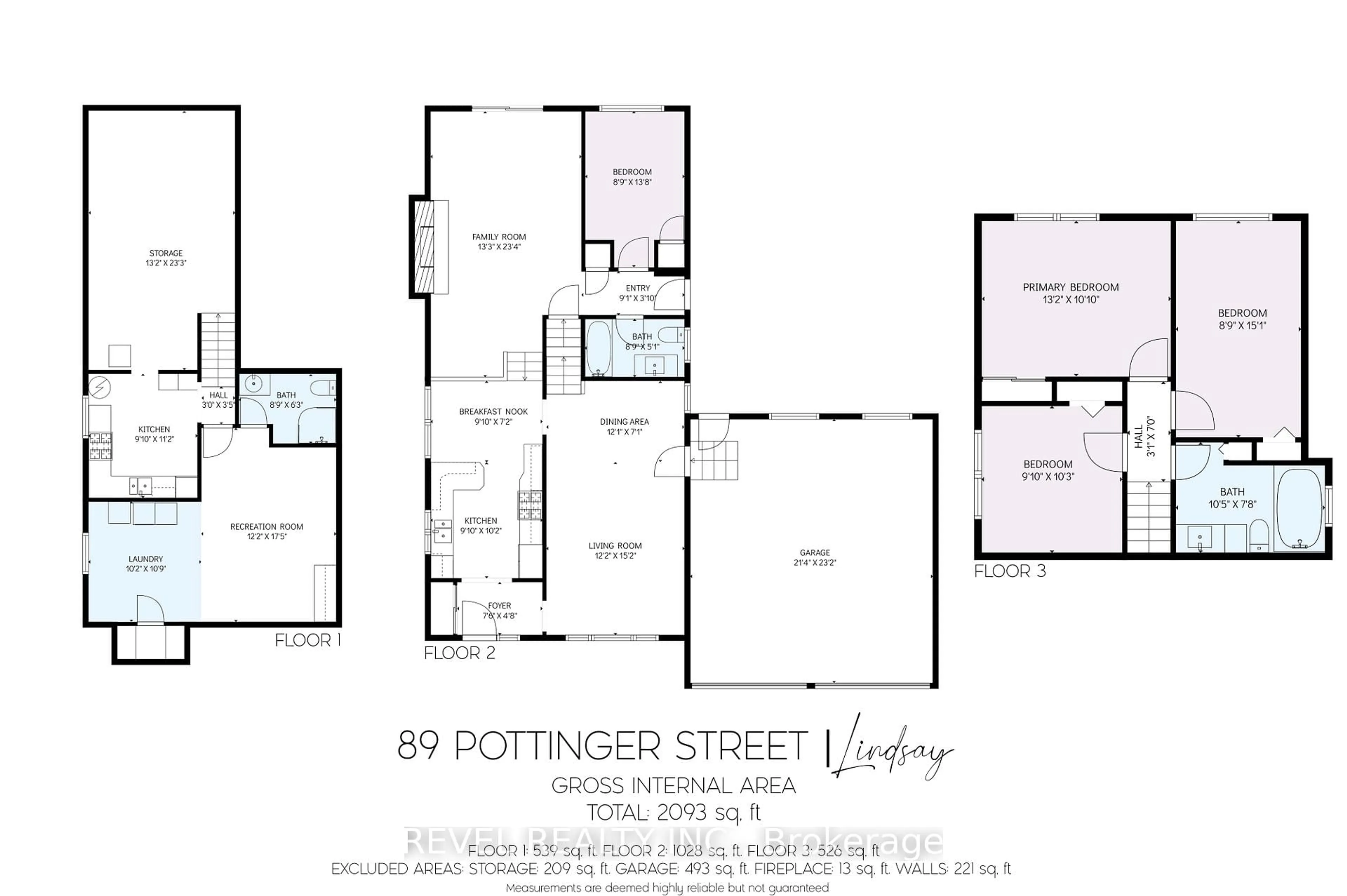 Floor plan for 89 Pottinger St, Kawartha Lakes Ontario K9V 3Y4