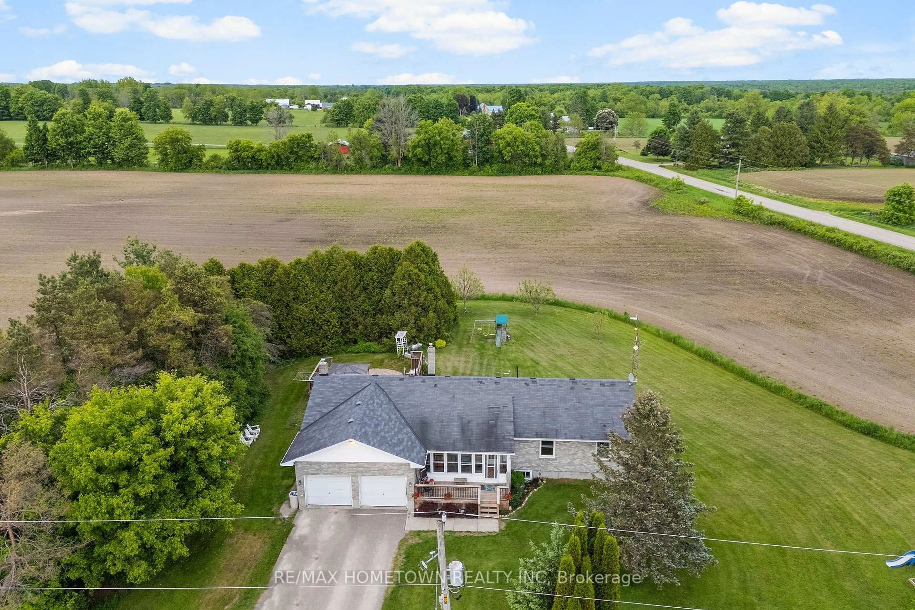 A pic from outside/outdoor area/front of a property/back of a property/a pic from drone, water/lake/river/ocean view for 9303 Brayton-Miller Rd, Elizabethtown-Kitley Ontario K0E 1A0