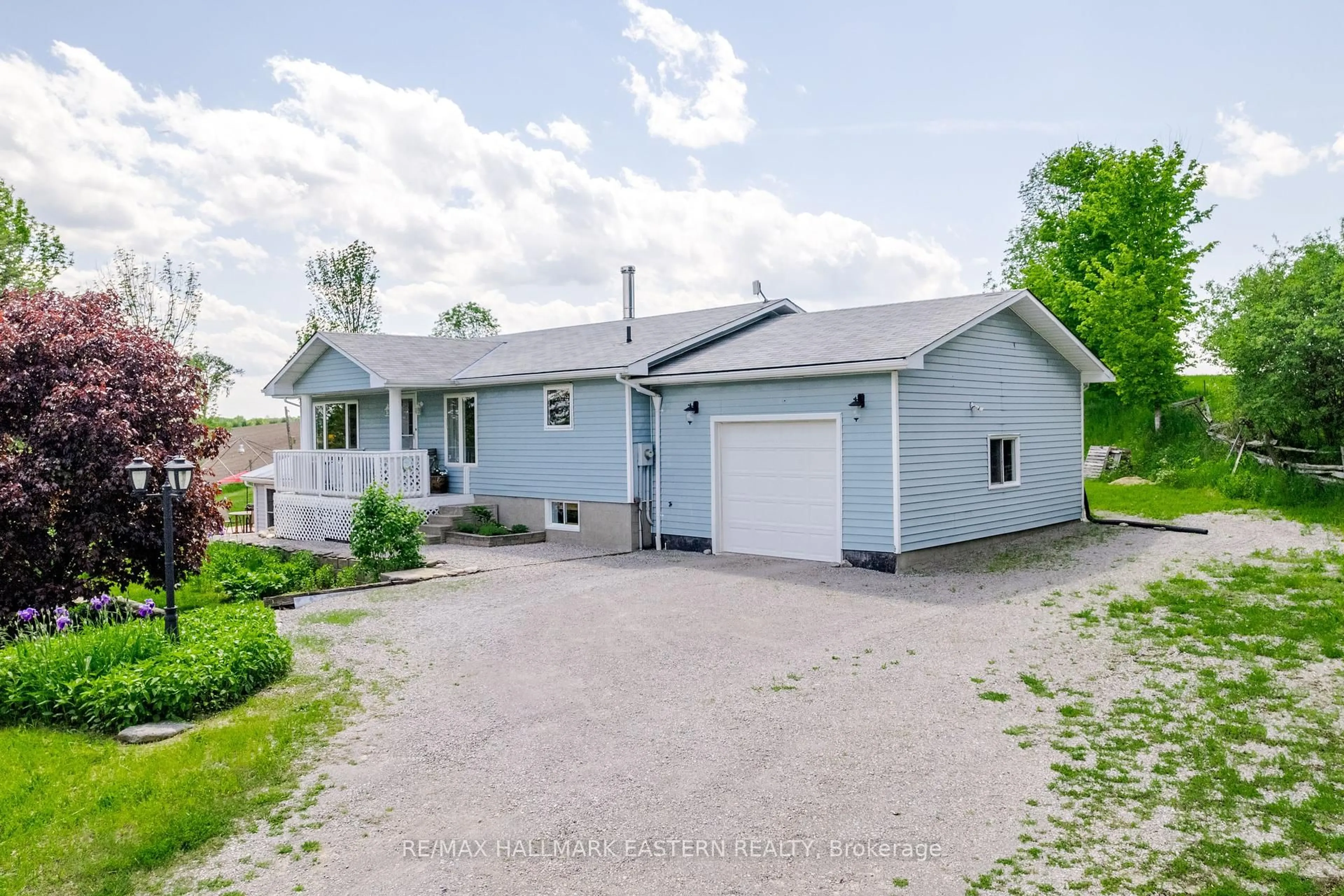 A pic from outside/outdoor area/front of a property/back of a property/a pic from drone, street for 597 Killarney Bay Rd, Kawartha Lakes Ontario K0M 1G0
