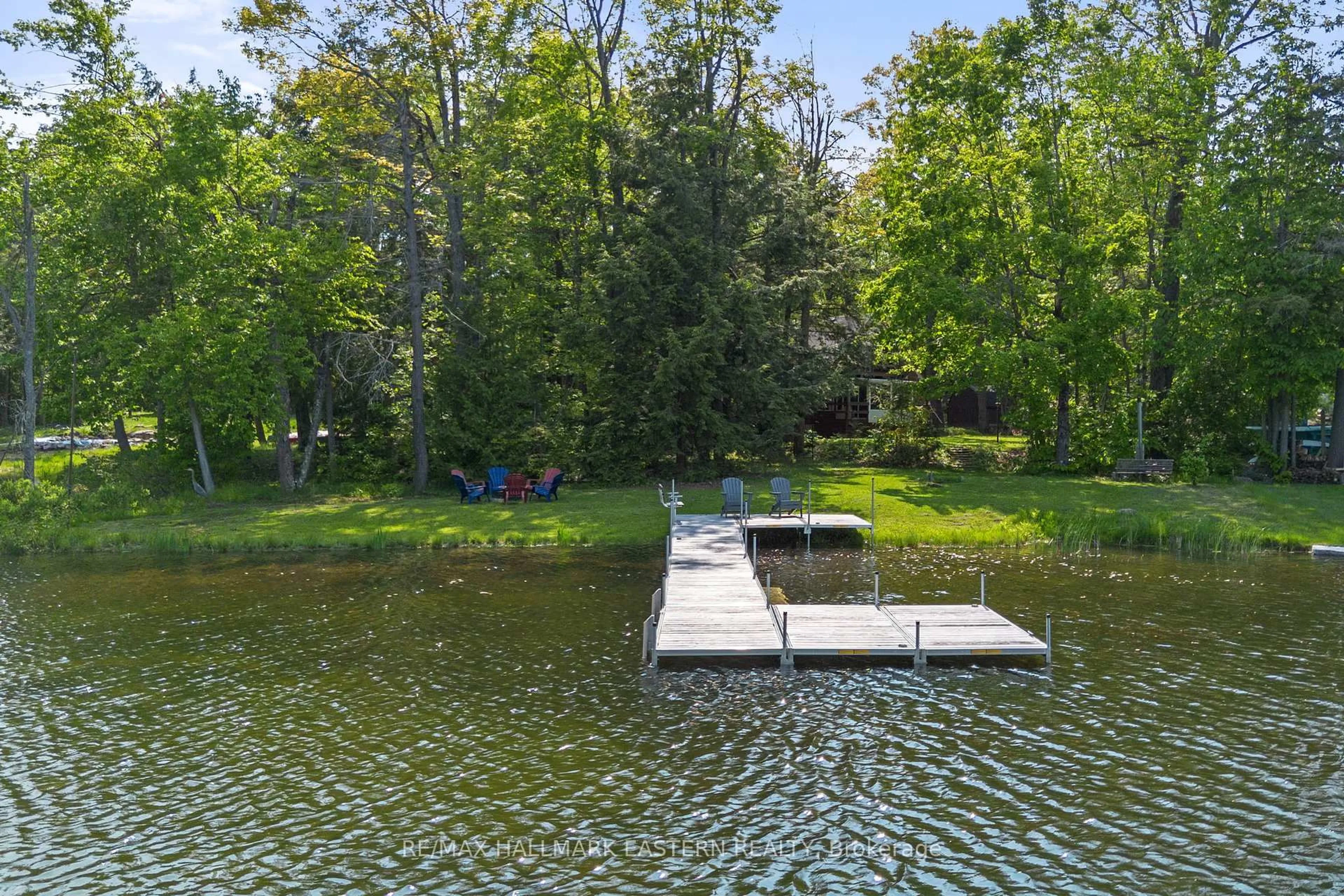 A pic from outside/outdoor area/front of a property/back of a property/a pic from drone, water/lake/river/ocean view for 68 Irwin Dr, Trent Lakes Ontario K0L 1J0