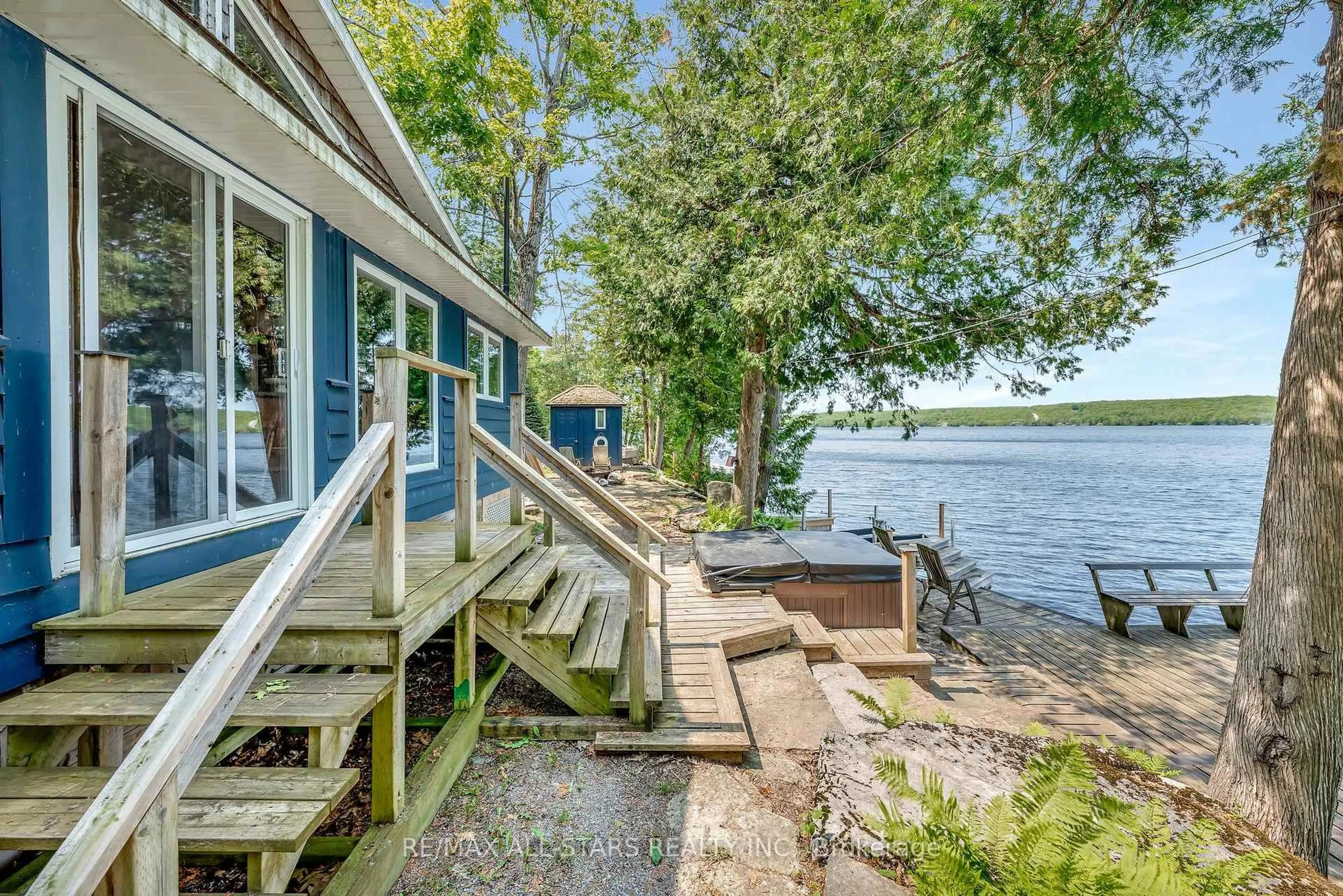 Patio, water/lake/river/ocean view for 3047 Fire Route 30, Smith-Ennismore-Lakefield Ontario K0L 2H0