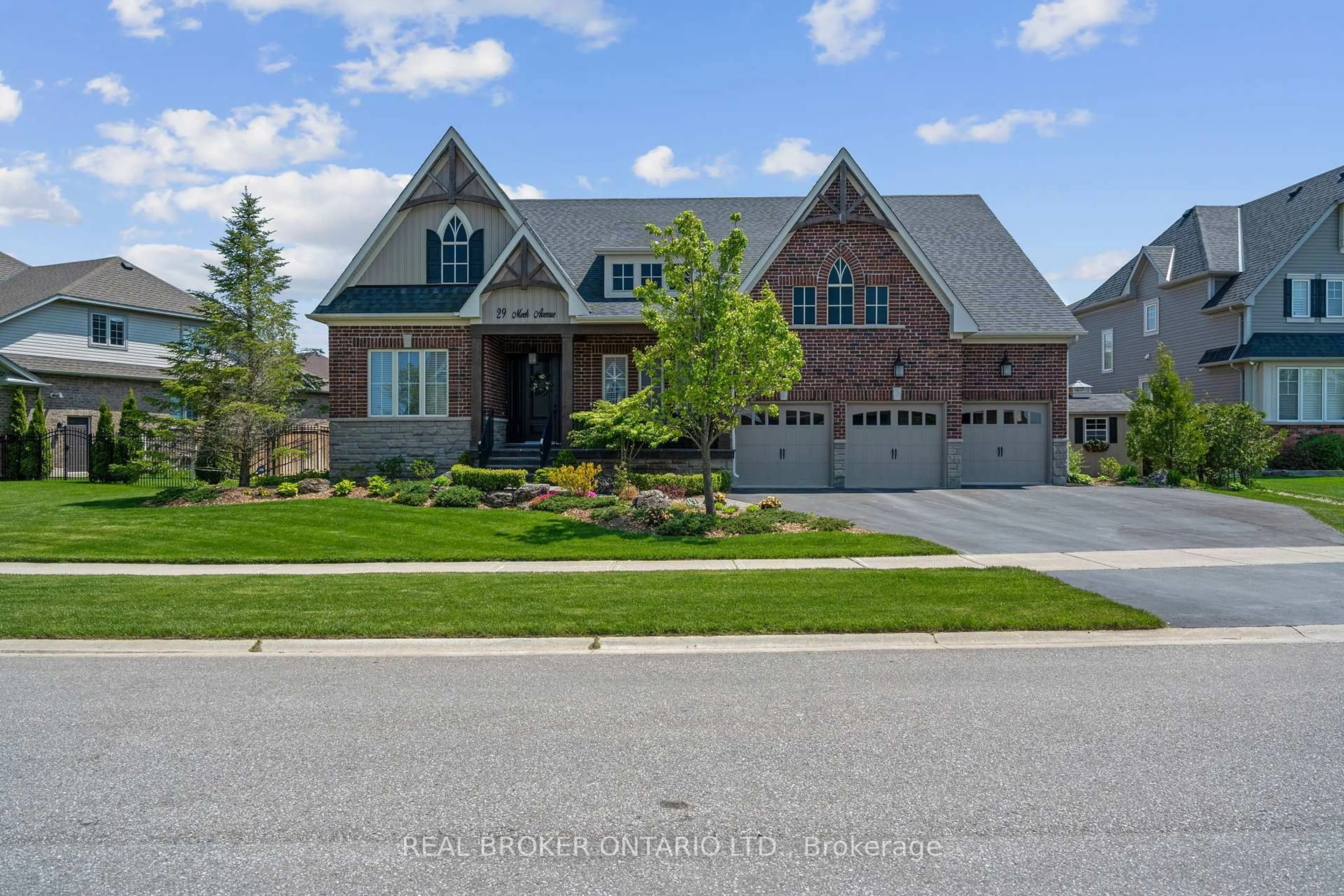 Home with brick exterior material, street for 29 Meek Ave, Mono Ontario L9W 6W8