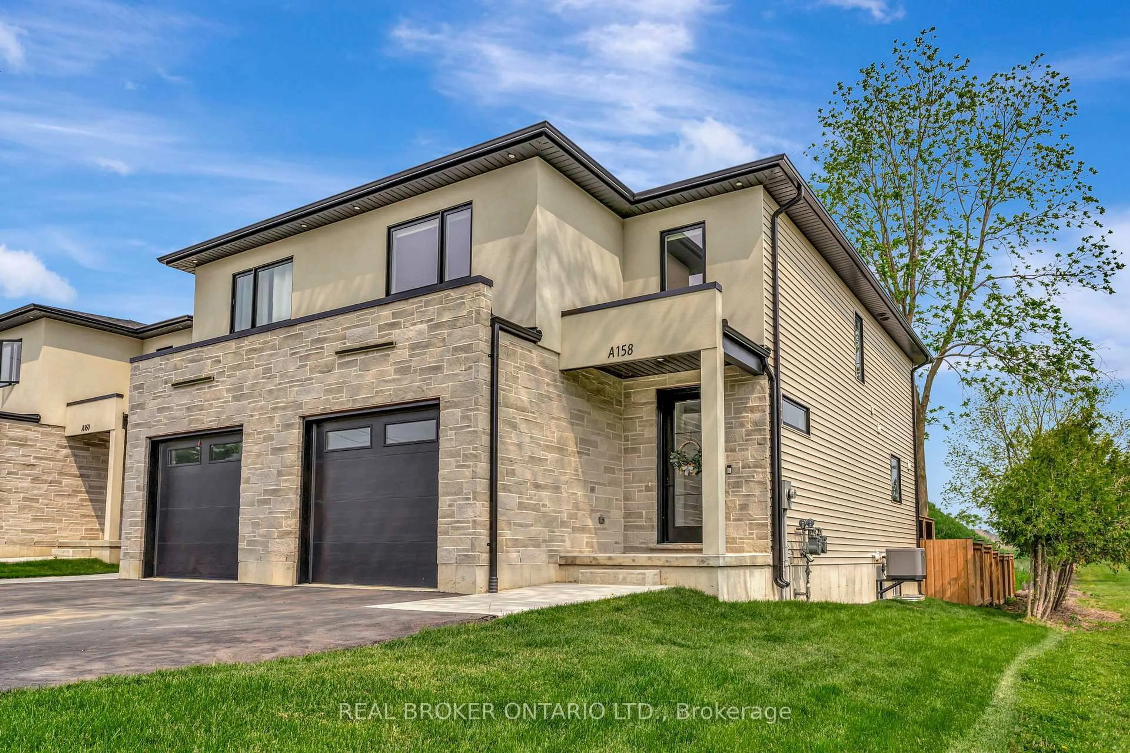 Home with brick exterior material, street for 158A Concession St, Tillsonburg Ontario N4G 4G8