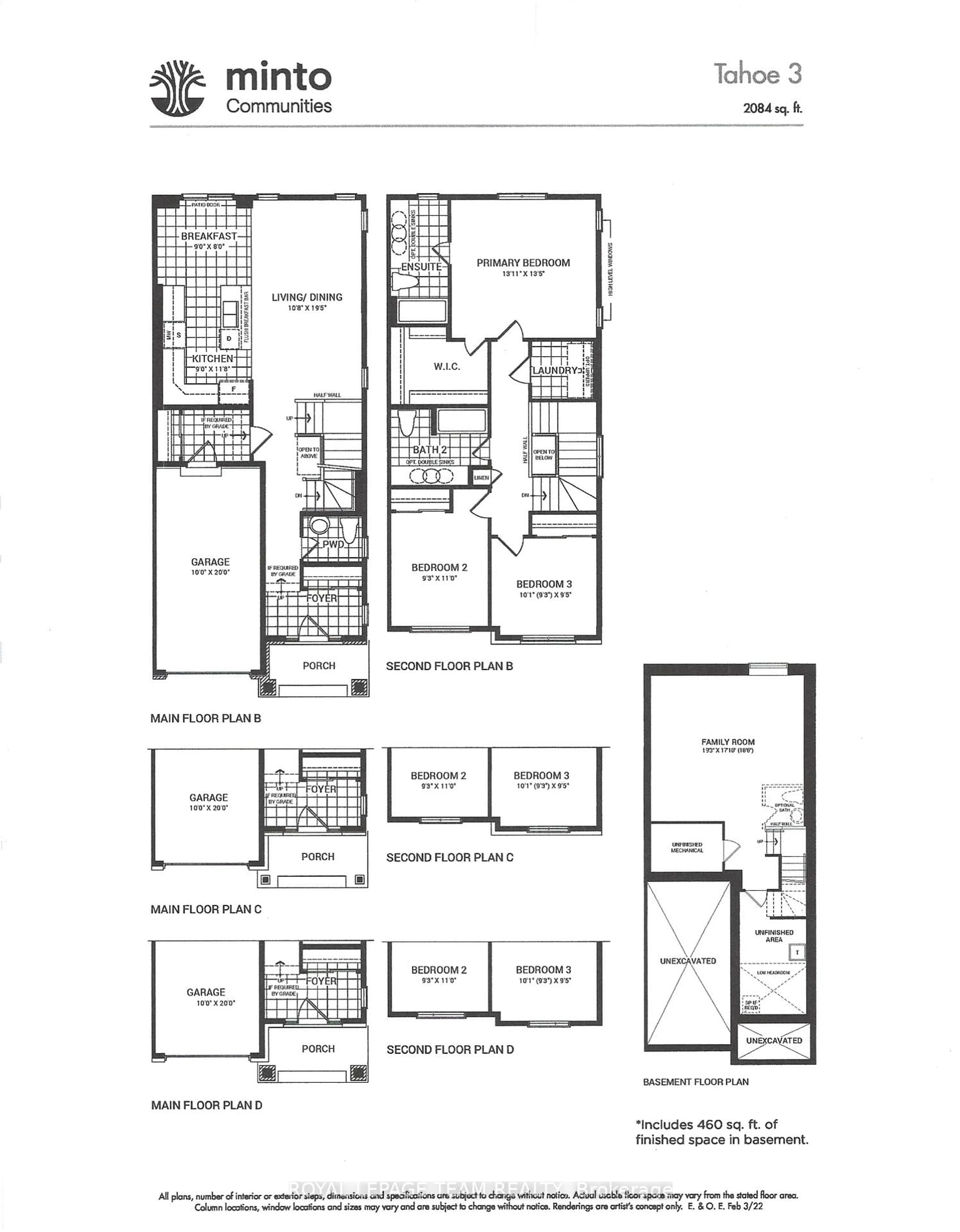 Floor plan for 207 Bending Way, Ottawa Ontario K2J 6P2