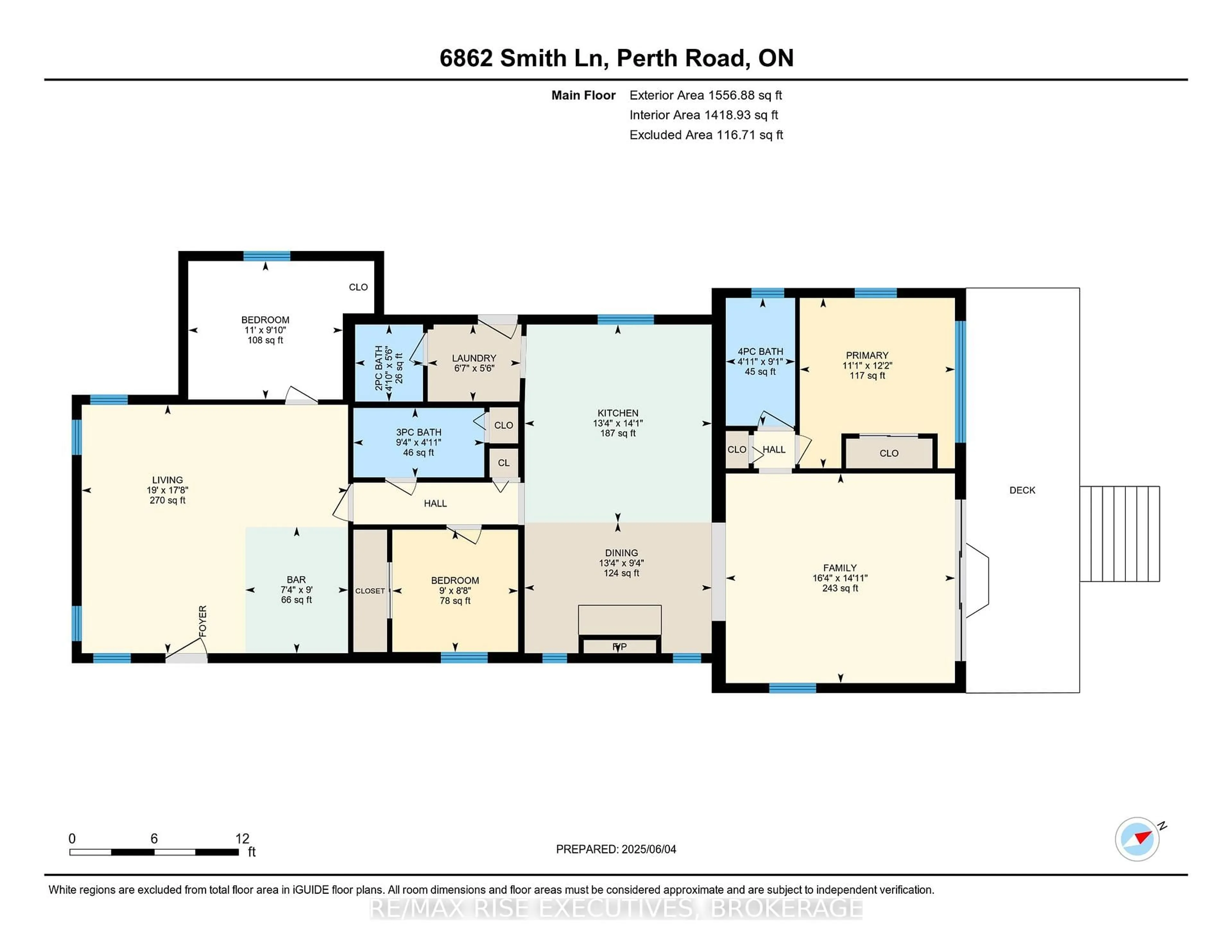 Floor plan for 6862 Smith Lane, Perth Road Ontario K0H 2L0