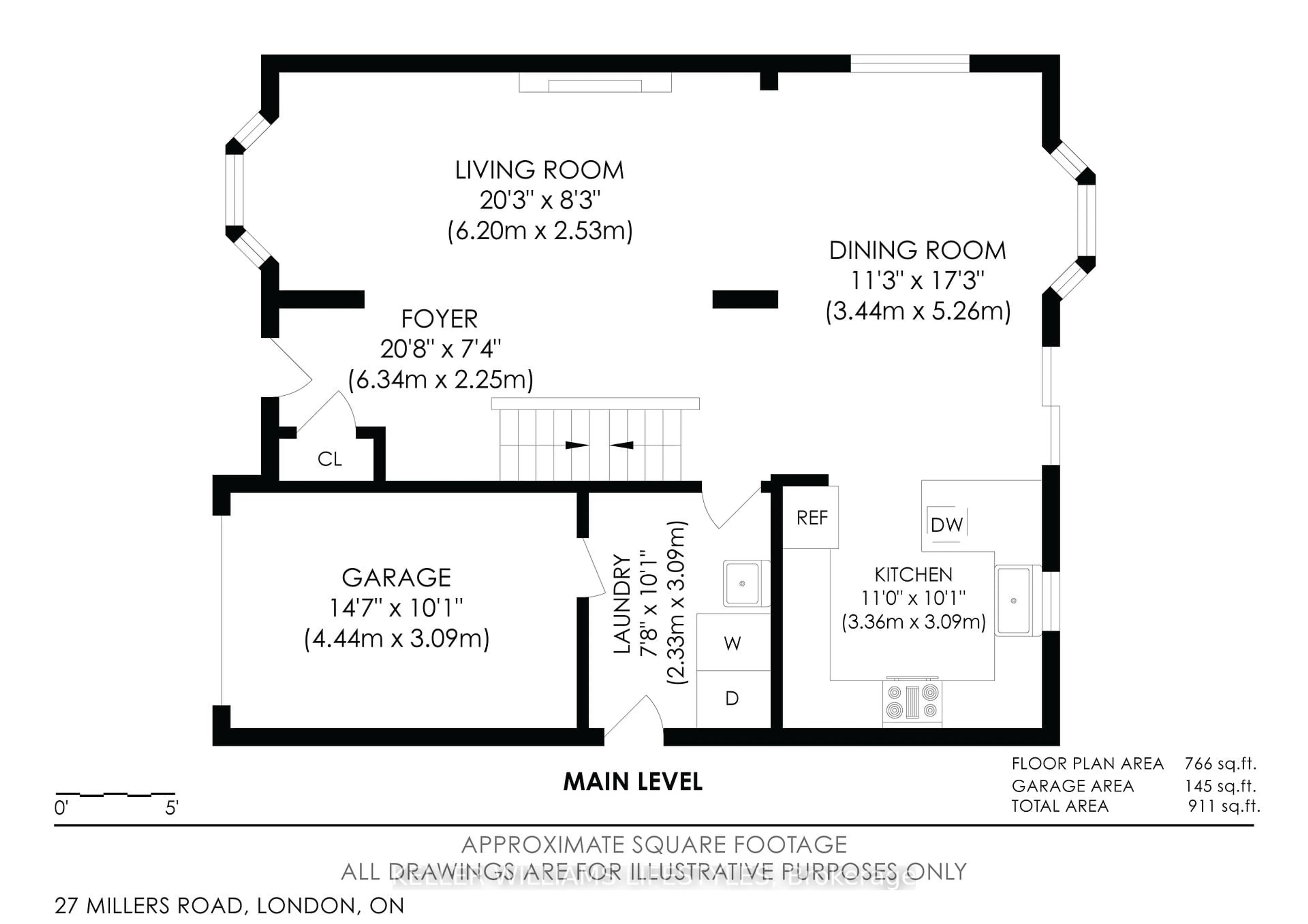 Floor plan for 27 Millers Rd, London South Ontario N5Z 4N4