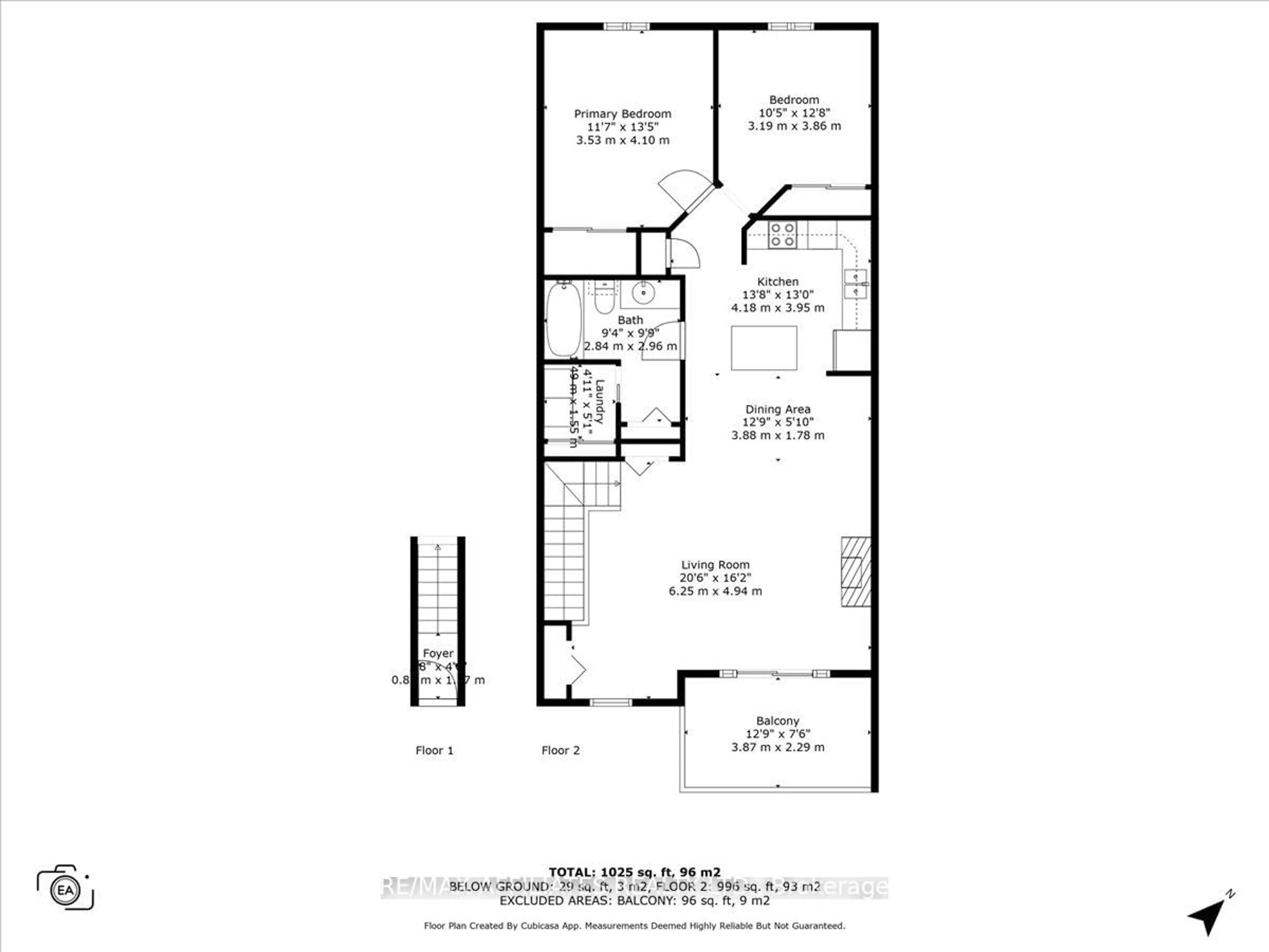 Floor plan for 201 Eliot St #407, Clarence-Rockland Ontario K4K 0G4