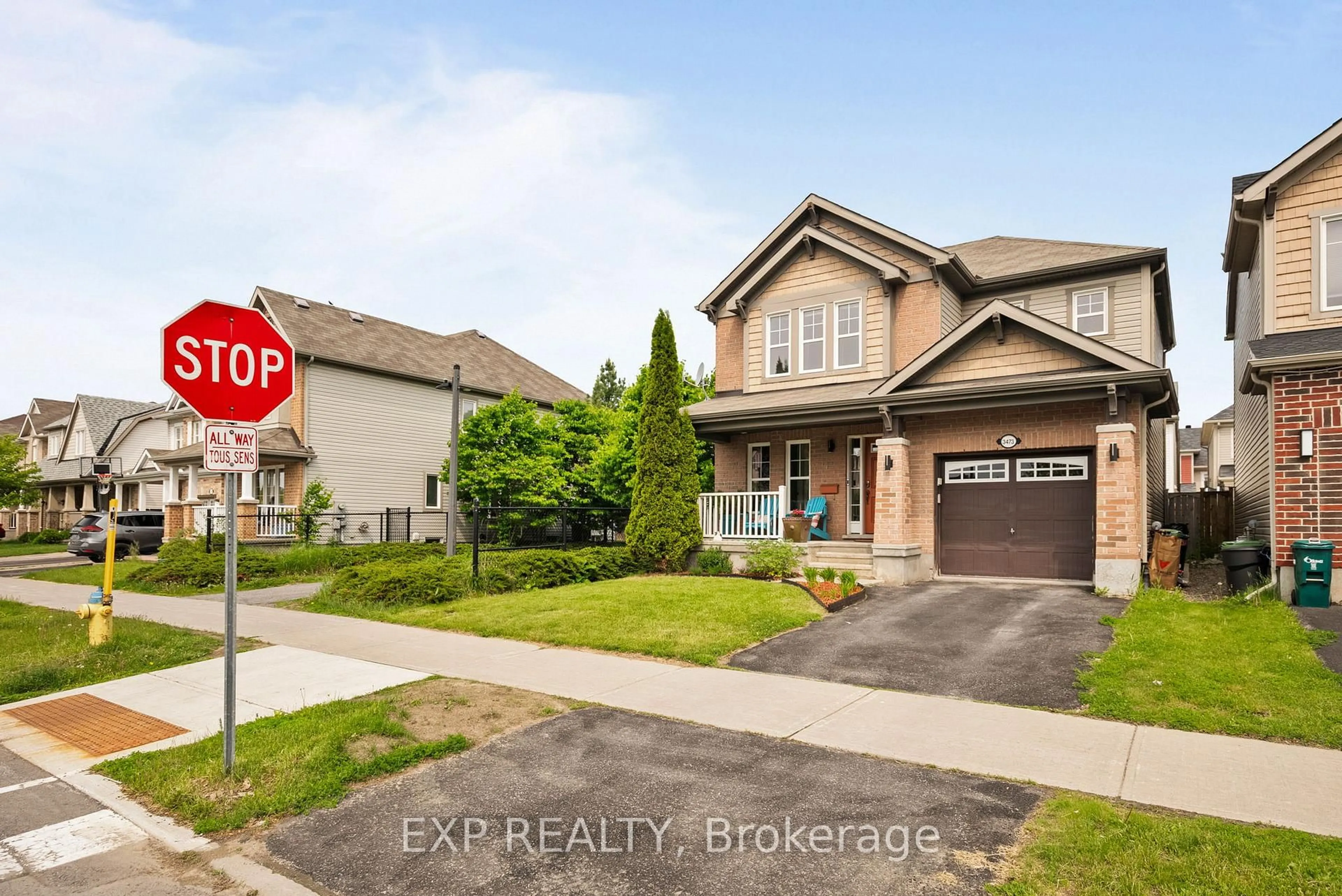 Home with brick exterior material, street for 3473 River Run Ave, Ottawa Ontario K2J 0R8