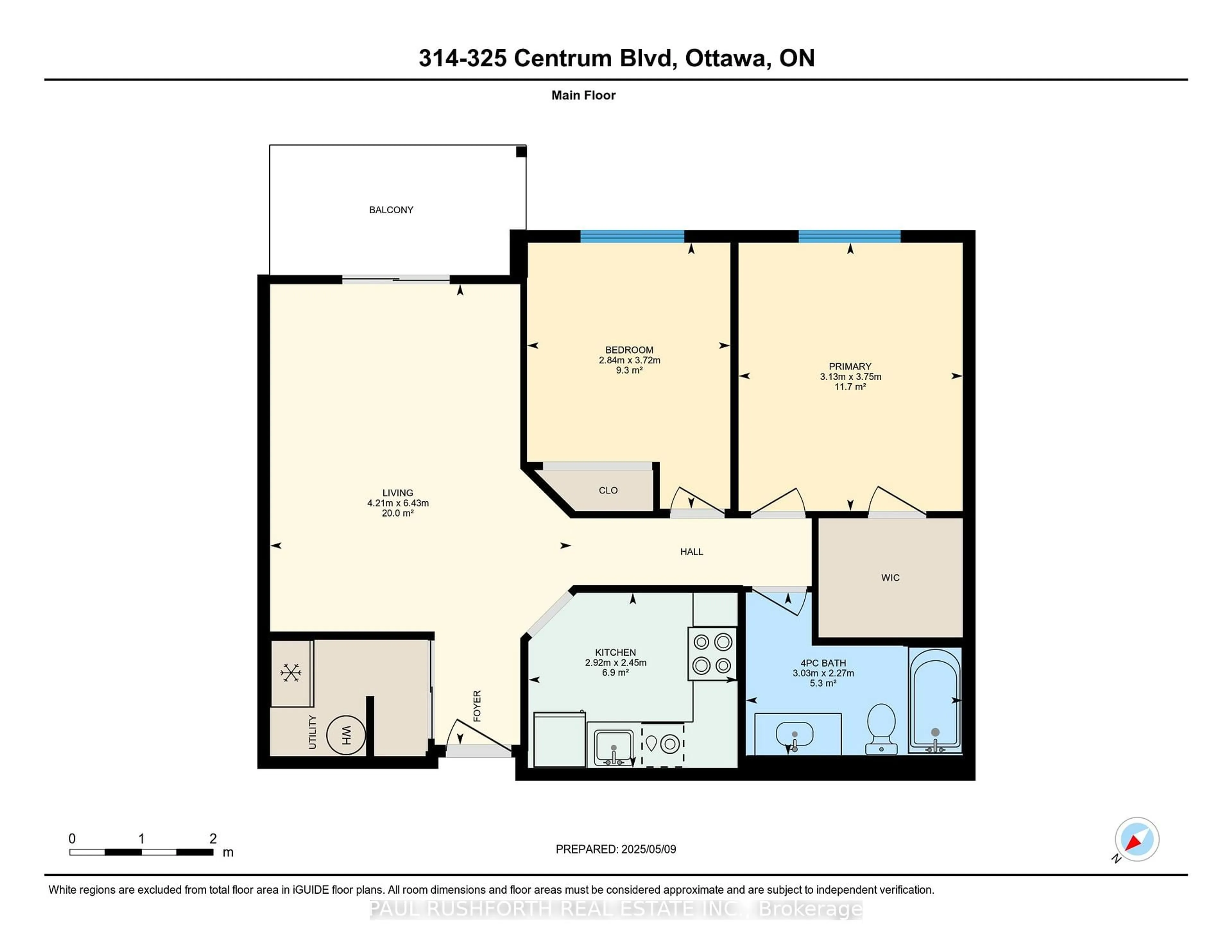 Floor plan for 325 Centrum Blvd #314, Ottawa Ontario K1E 3W8