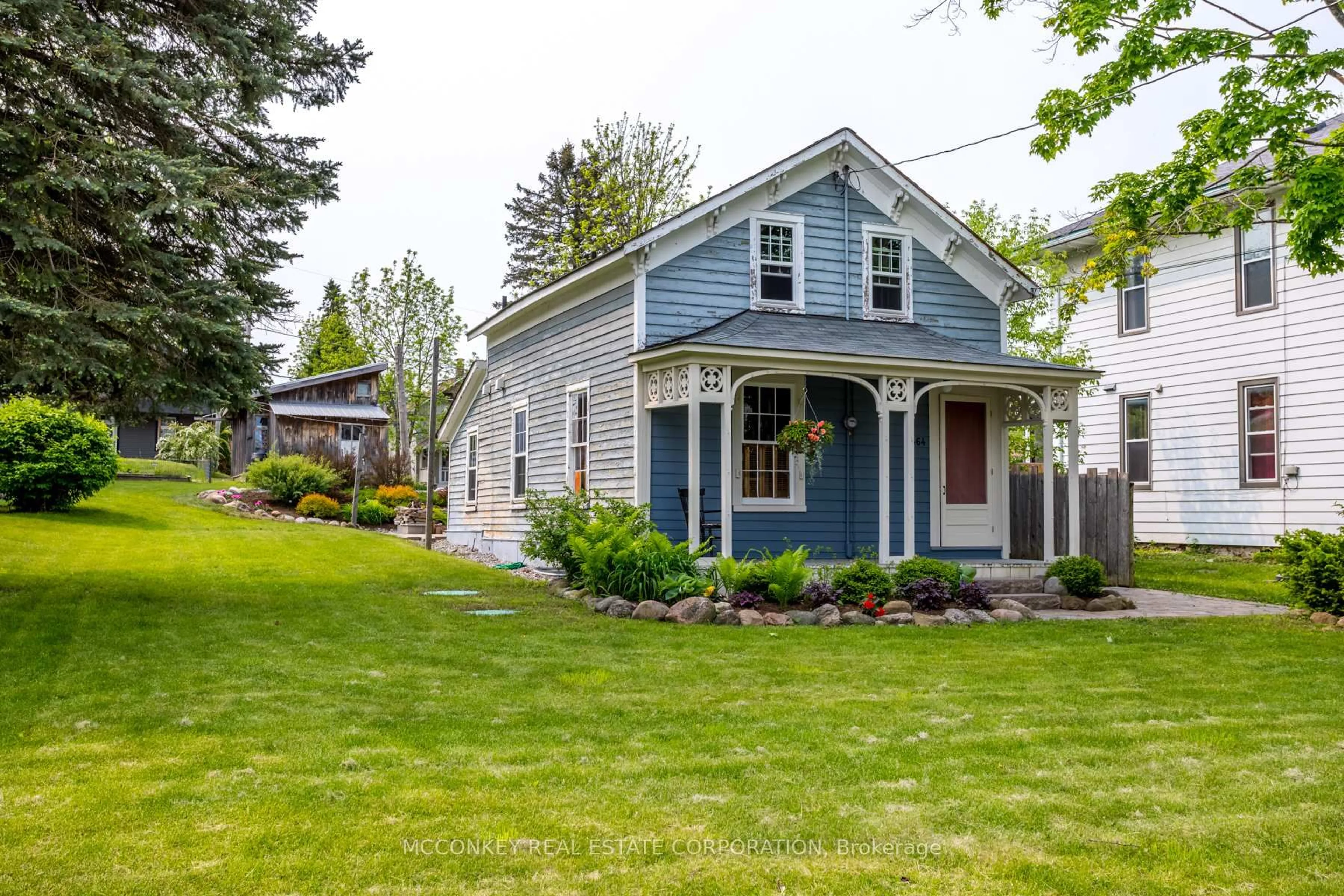 Home with vinyl exterior material, street for 1464 HWY 7A, Kawartha Lakes Ontario L0A 1A0