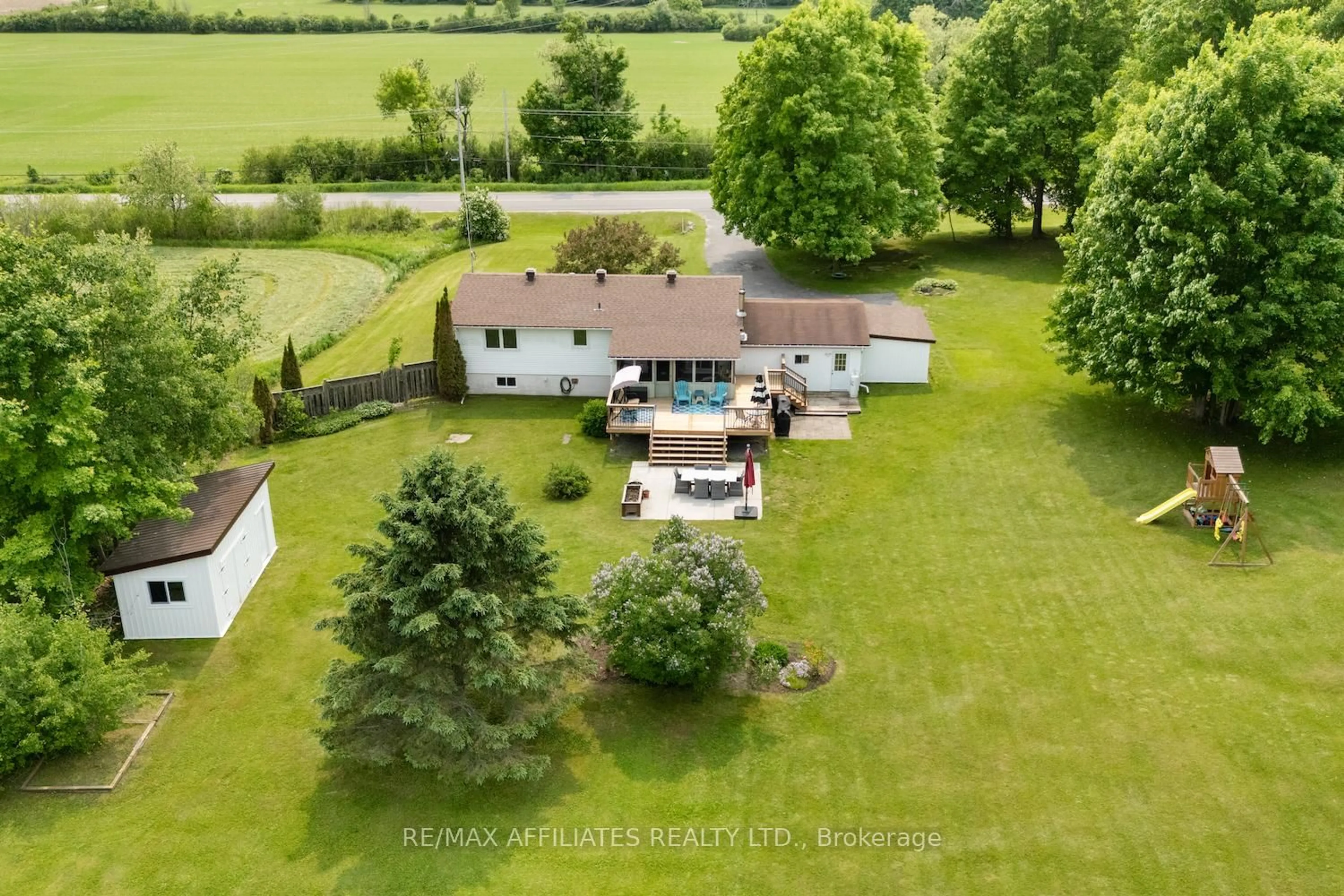 A pic from outside/outdoor area/front of a property/back of a property/a pic from drone, water/lake/river/ocean view for 1494 RAMSAY 8 CON Rd, Almonte Ontario K0A 1A0