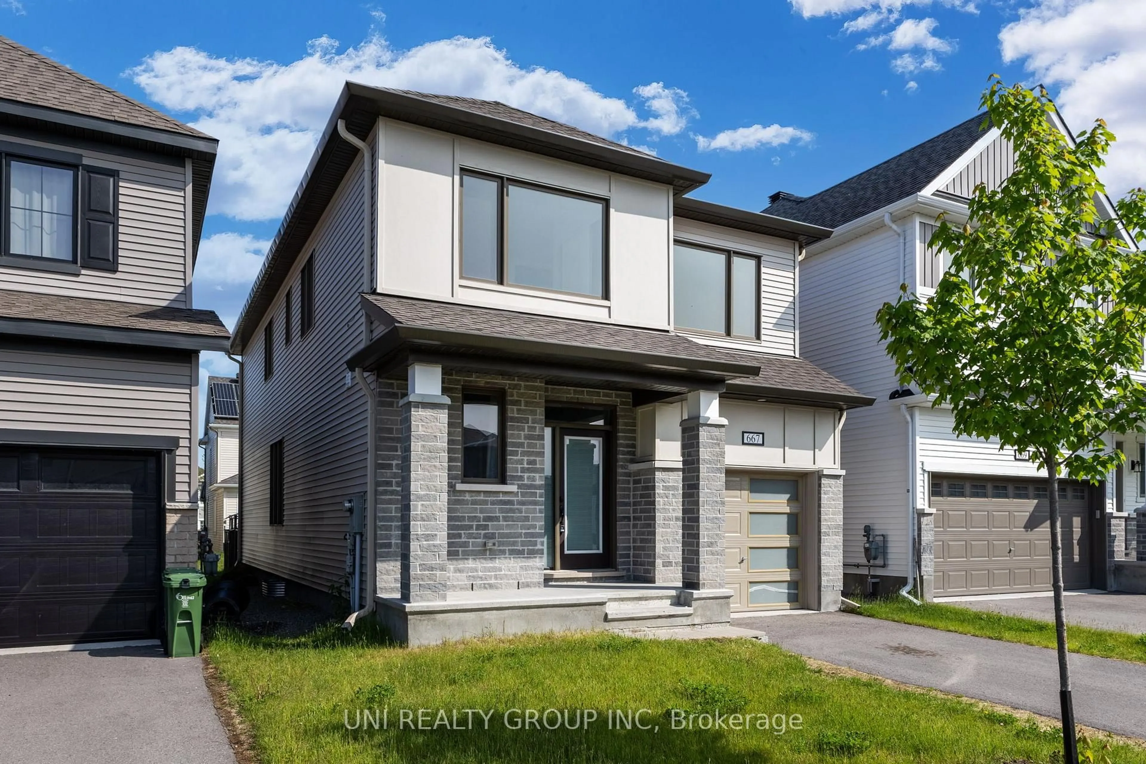 Home with brick exterior material, street for 667 Rye Grass Way, Ottawa Ontario K2J 6Z8