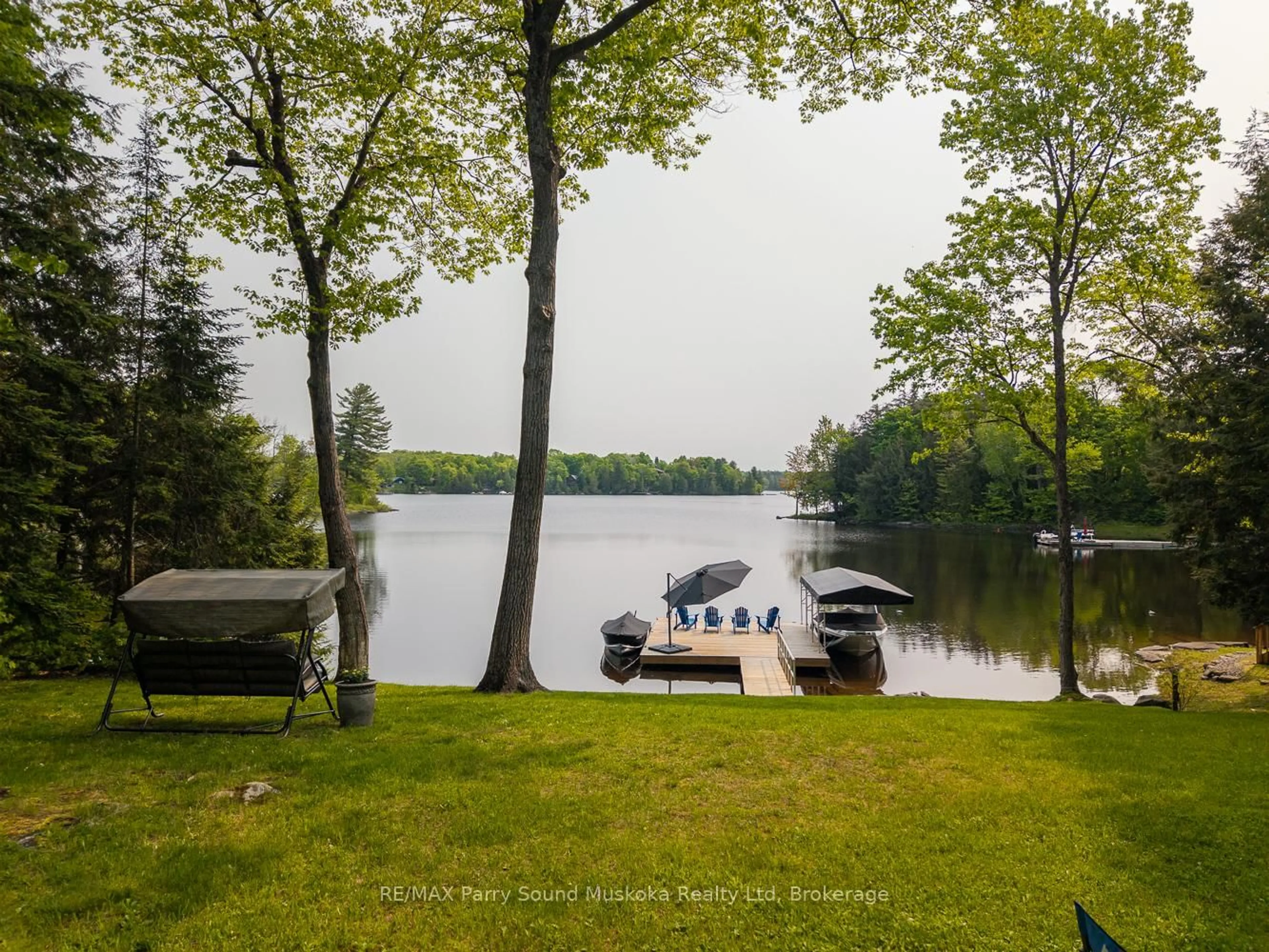 Patio, water/lake/river/ocean view for 456 NORTH MEADOWCOVE Rd, Whitestone Ontario P0A 1G0