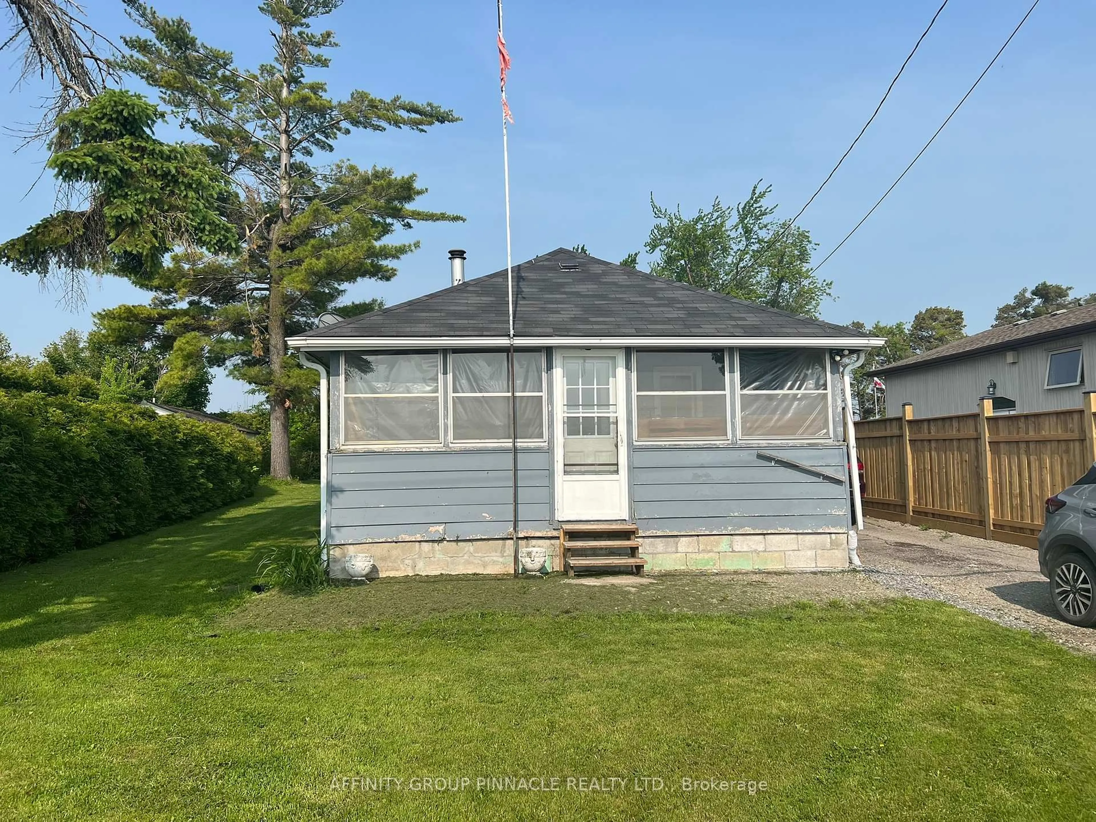 A pic from outside/outdoor area/front of a property/back of a property/a pic from drone, unknown for 477 Long Beach Rd, Kawartha Lakes Ontario K0M 1G0