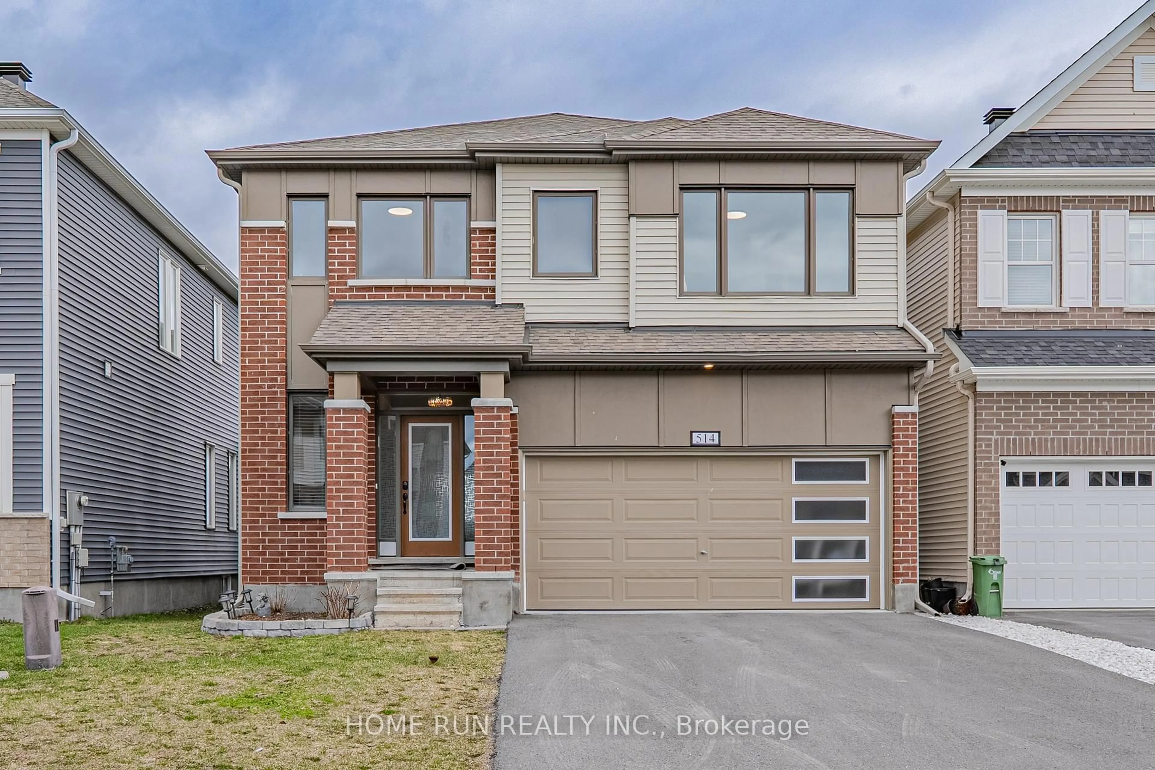 Home with brick exterior material, street for 514 Nordmann Fir Crt, Ottawa Ontario K2V 0N5